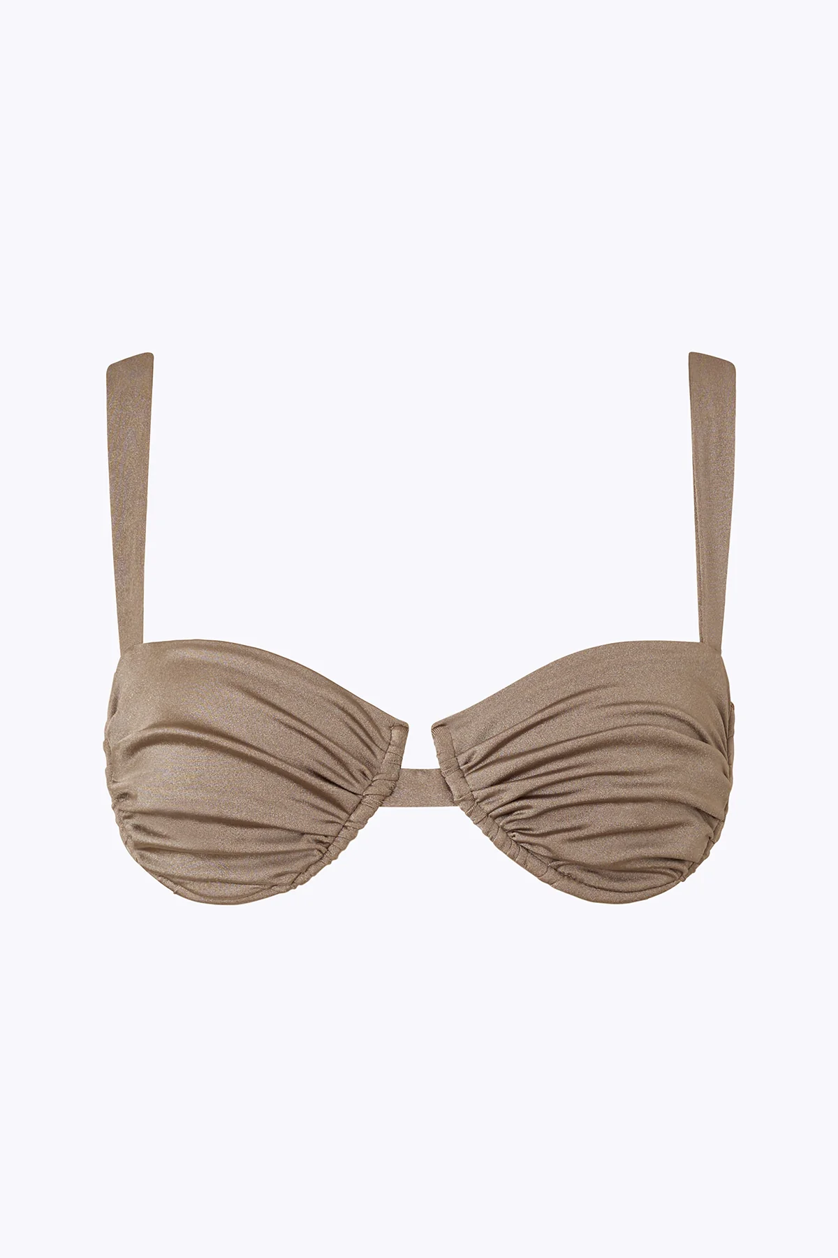 Ariel Ruched Bra - Latte