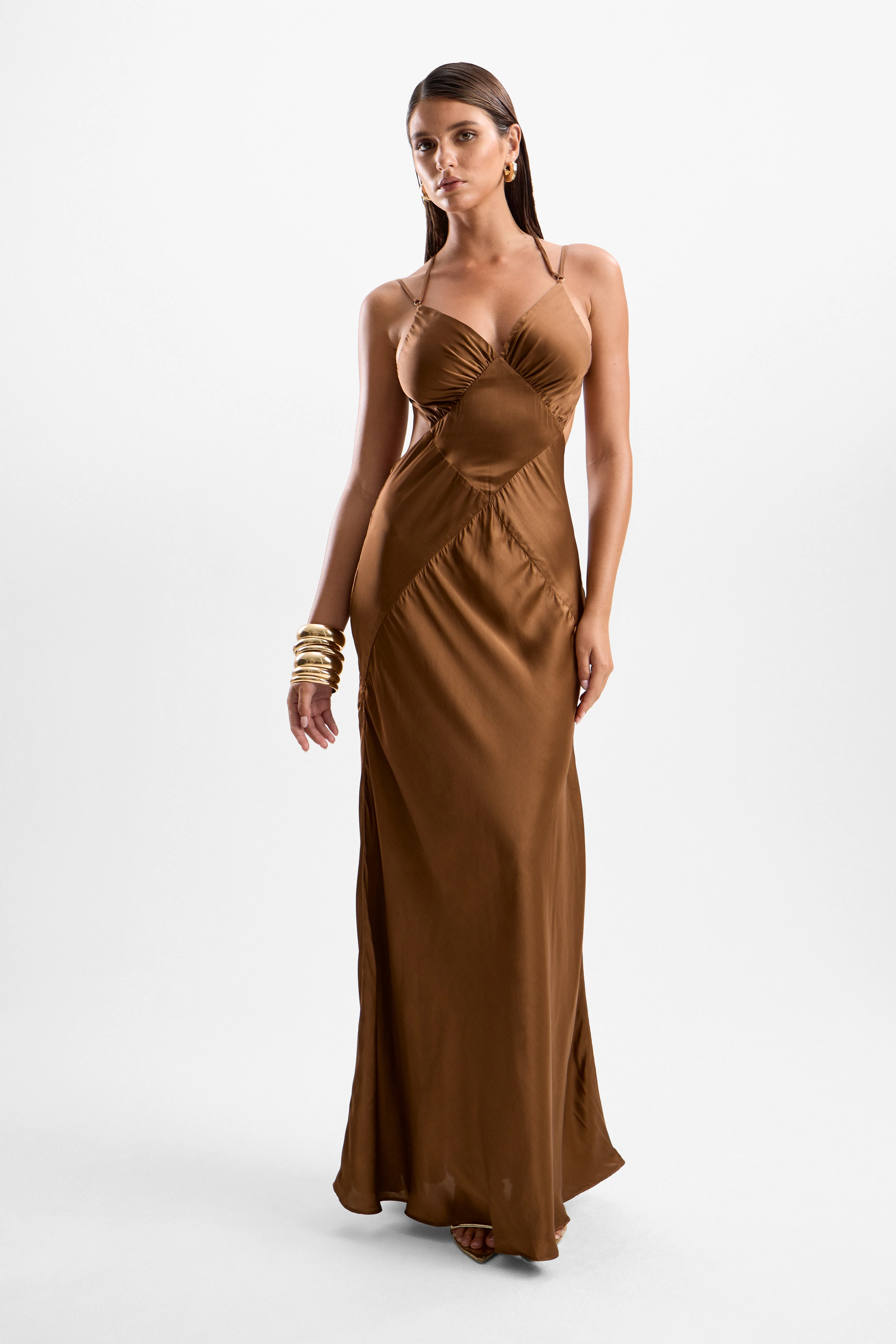 Cinema Maxi Dress - Mocha - Image 3