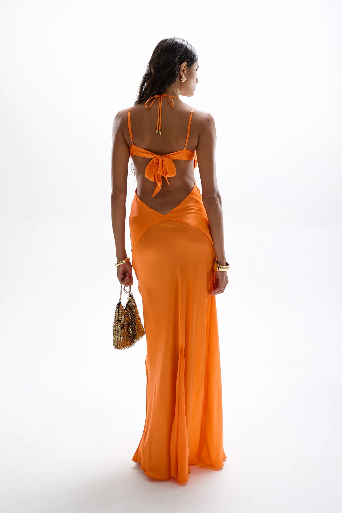 Cinema Maxi Dress - Orange - Image 2