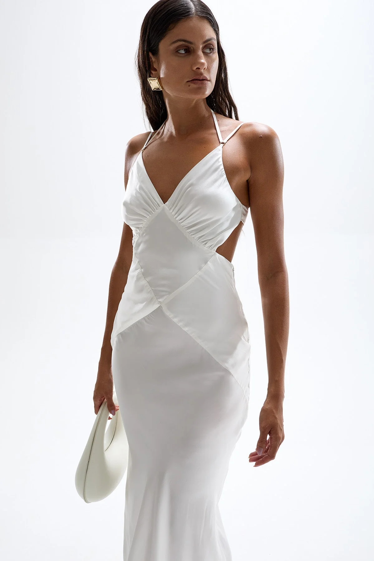 Cinema Maxi Dress - Pearl - Image 3