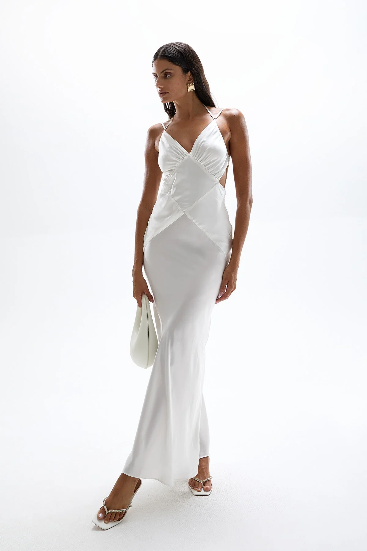 Cinema Maxi Dress - Pearl - Image 4