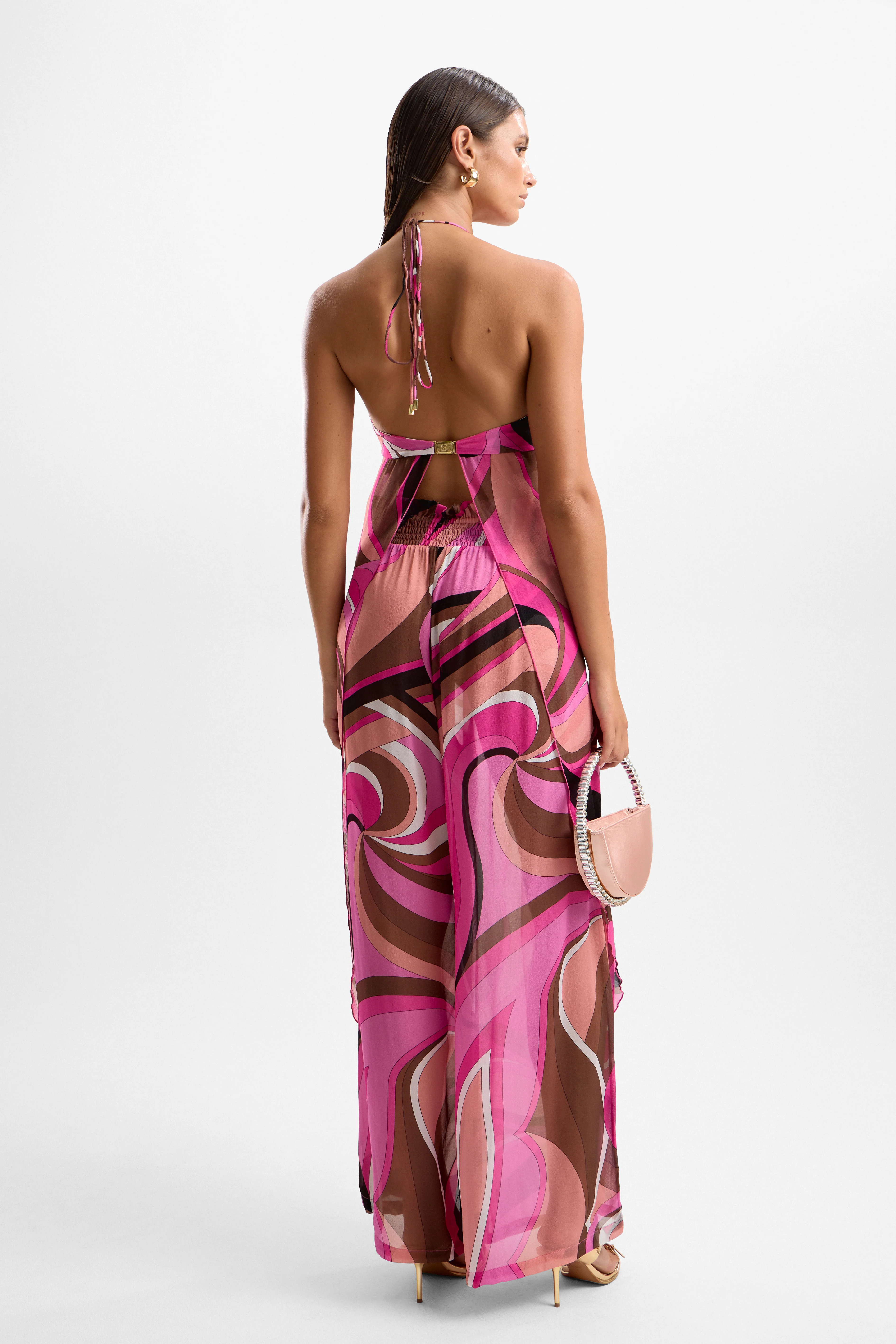 Coral Lobster Drape Top - Dolce Pink - Image 3