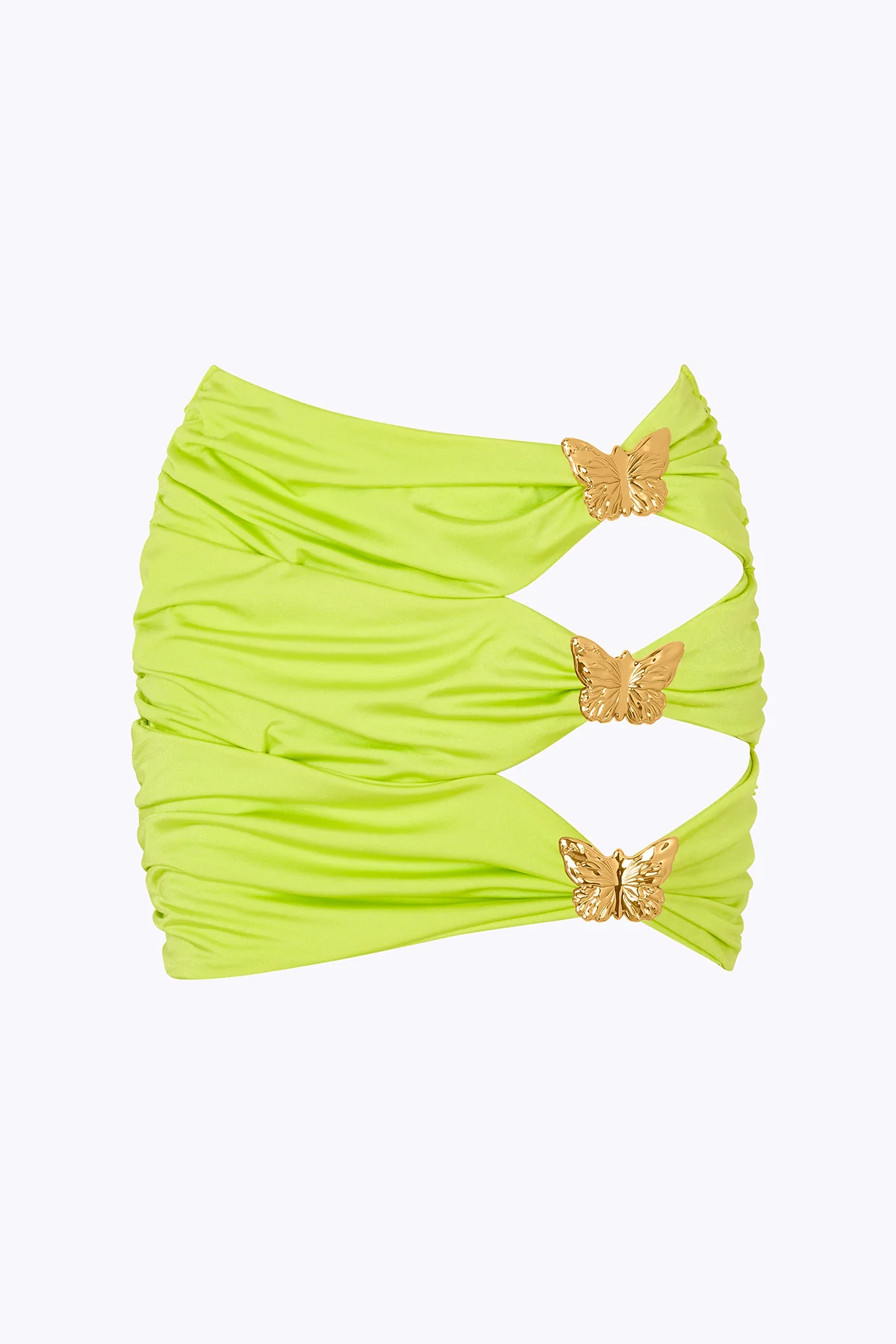 Coupe Butterfly Cut Out Mini Skirt - Citrus - Image 2