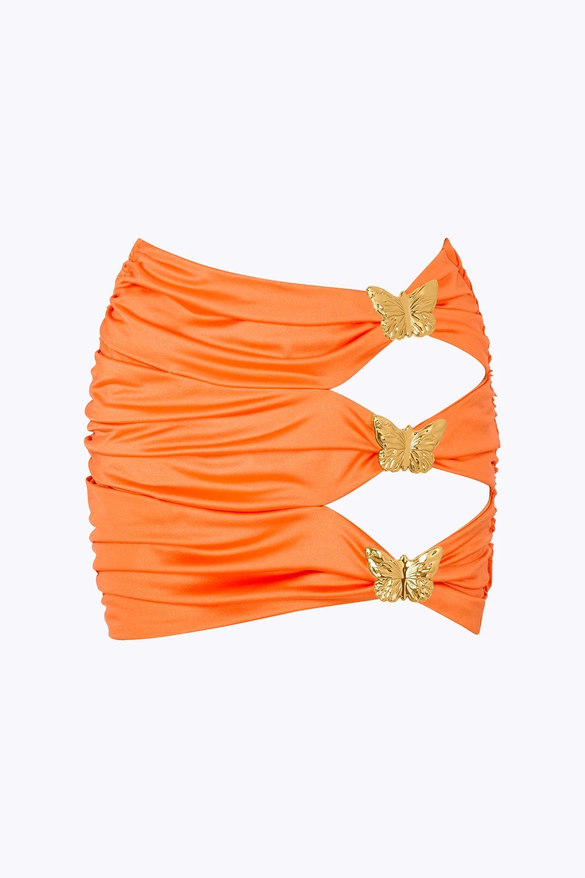 Coupe Butterfly Cut Out Mini Skirt - Orange - Image 4