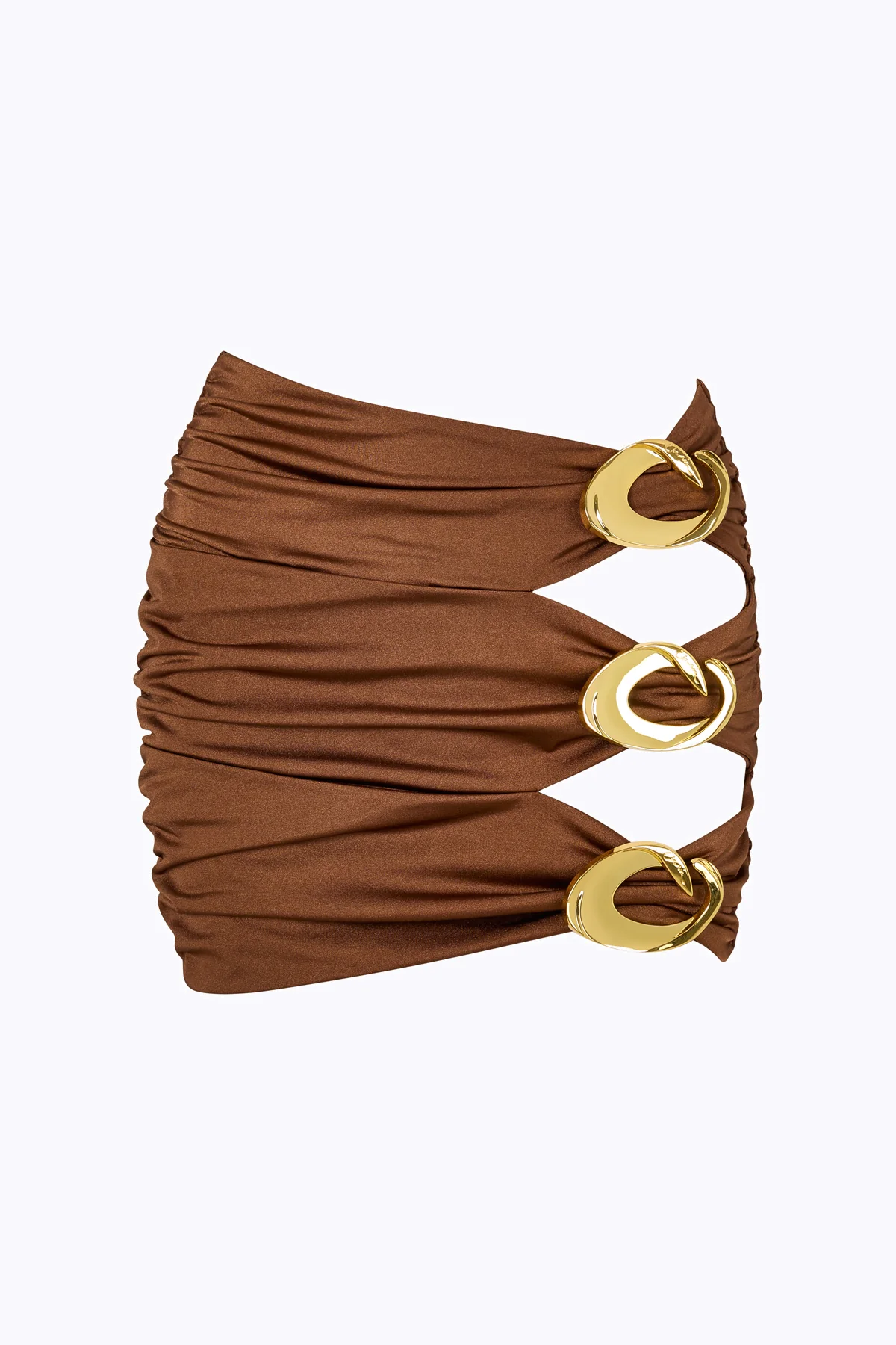 Coupe Halo Cut Out Mini Skirt - Mocha - Image 2