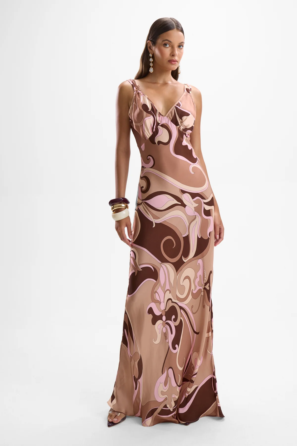 Devon Slip Dress - Deco Mocha - Image 4