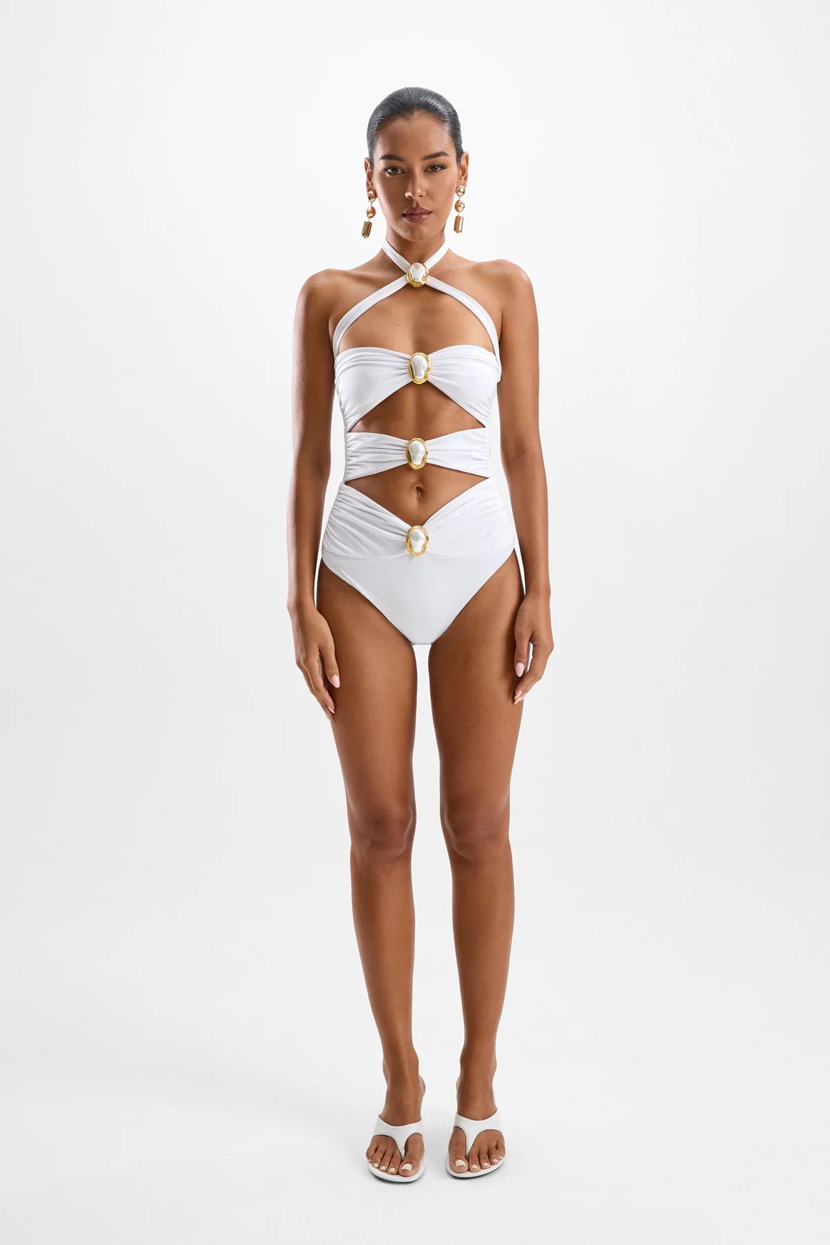 Diamond Moonstone Swimsuit - Snow