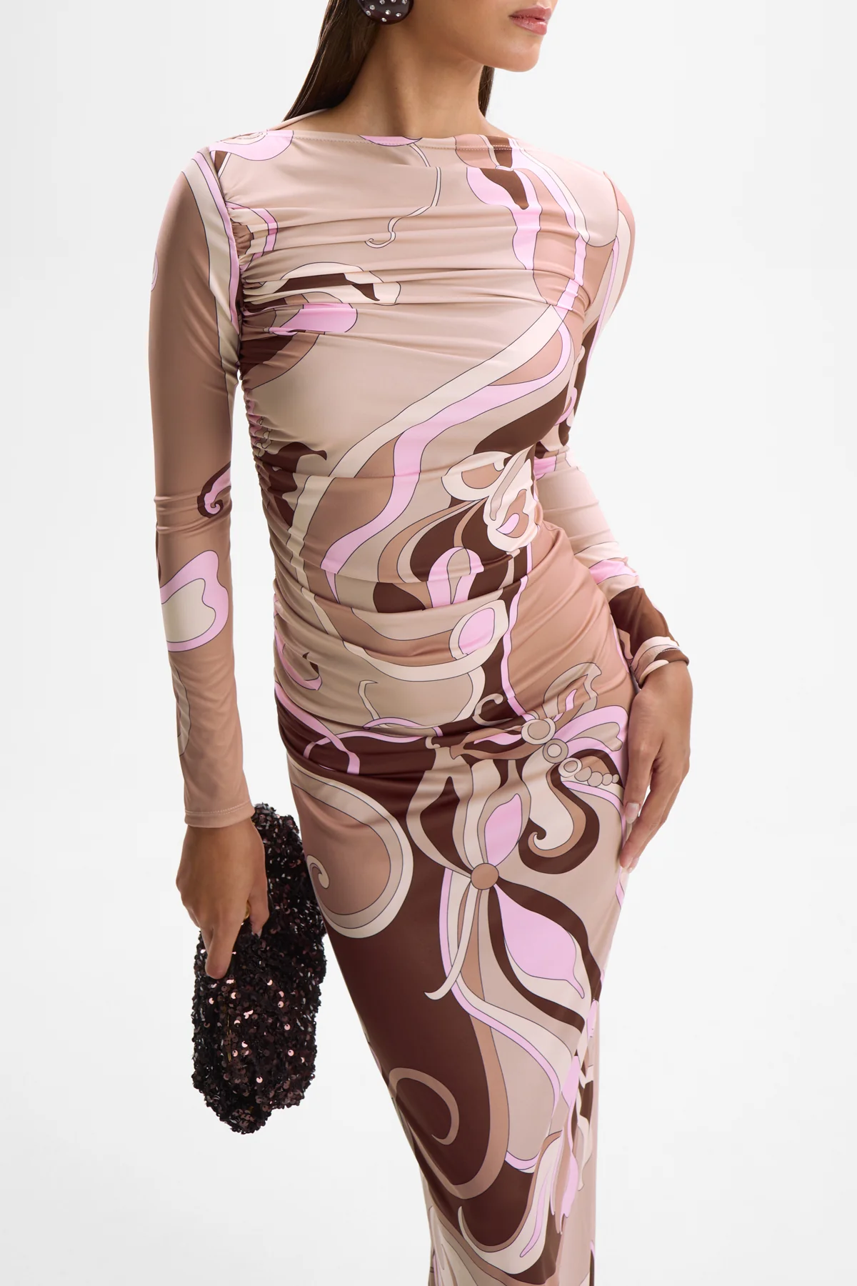 Empress Maxi Dress - Deco Mocha - Image 3