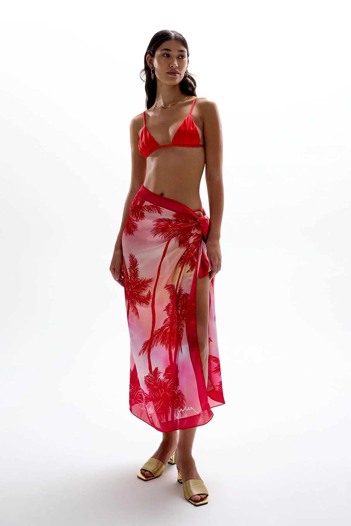 Era Ruched Tri Top - Ablaze - Image 3