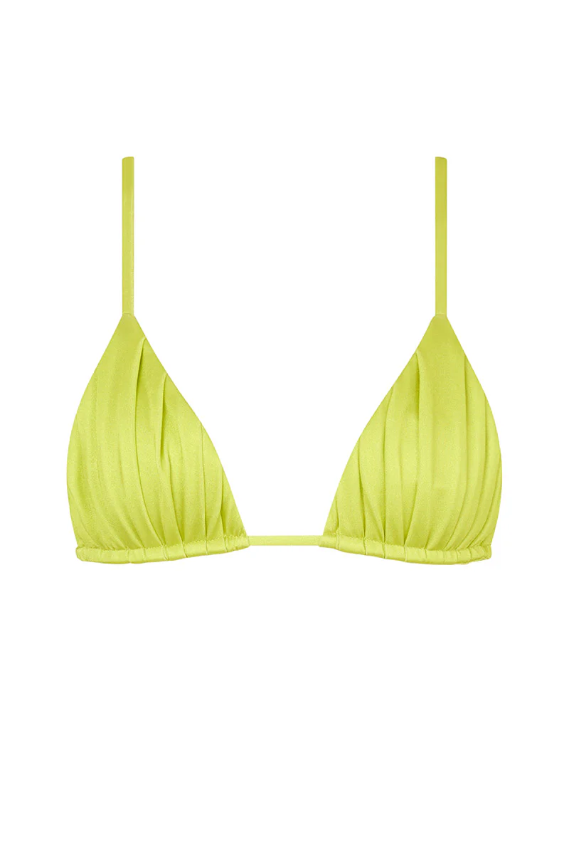 Era Ruched Tri Top - Citrus