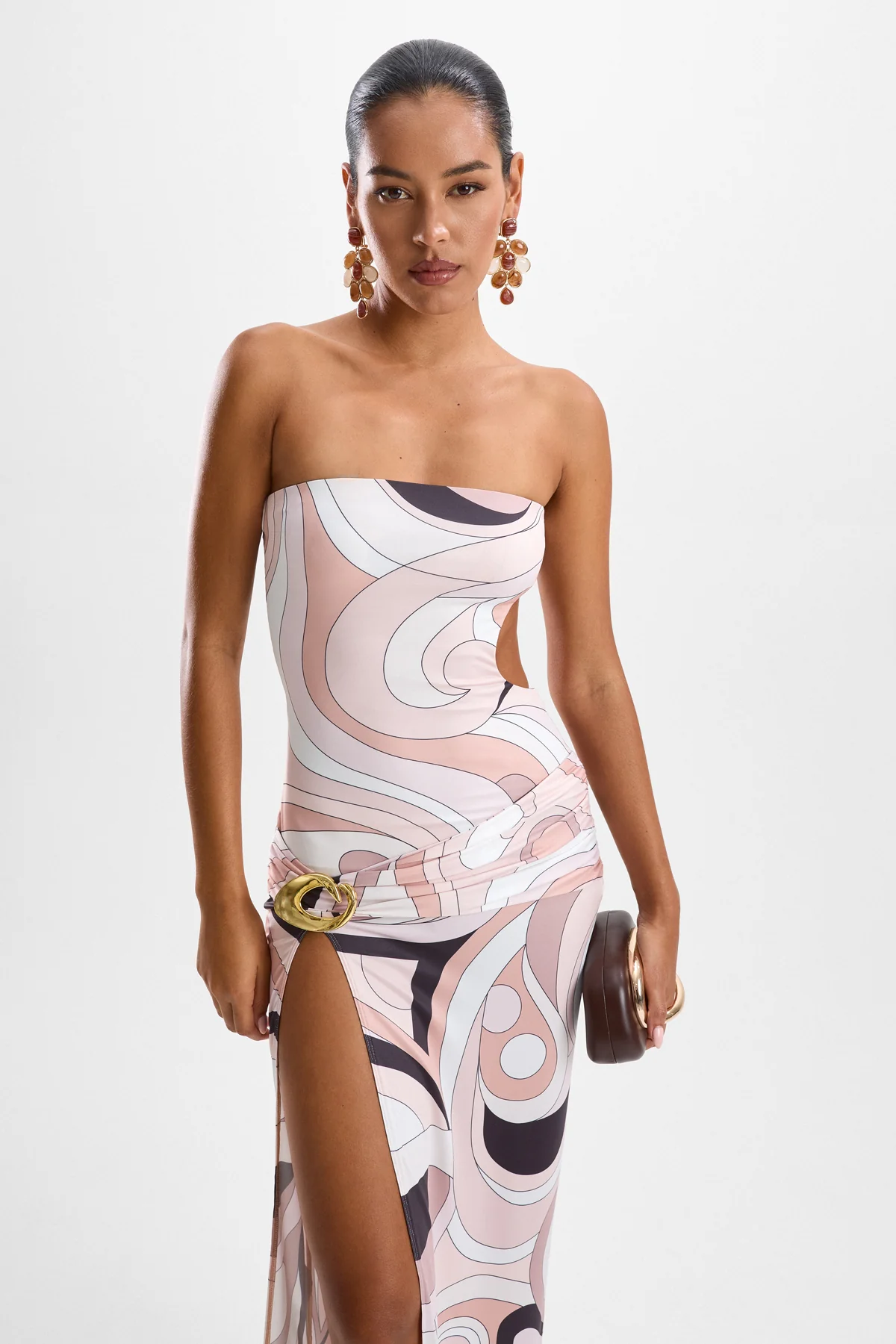 Gaia Halo Dress - Mars Beige - Image 3