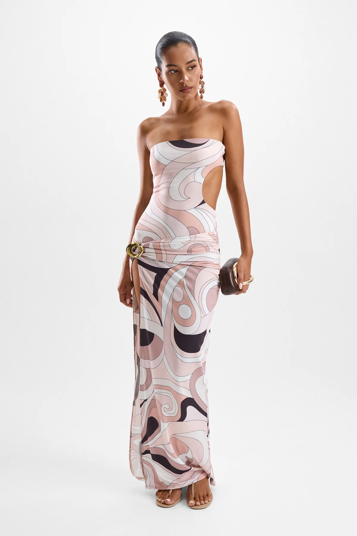 Gaia Halo Dress - Mars Beige - Image 4
