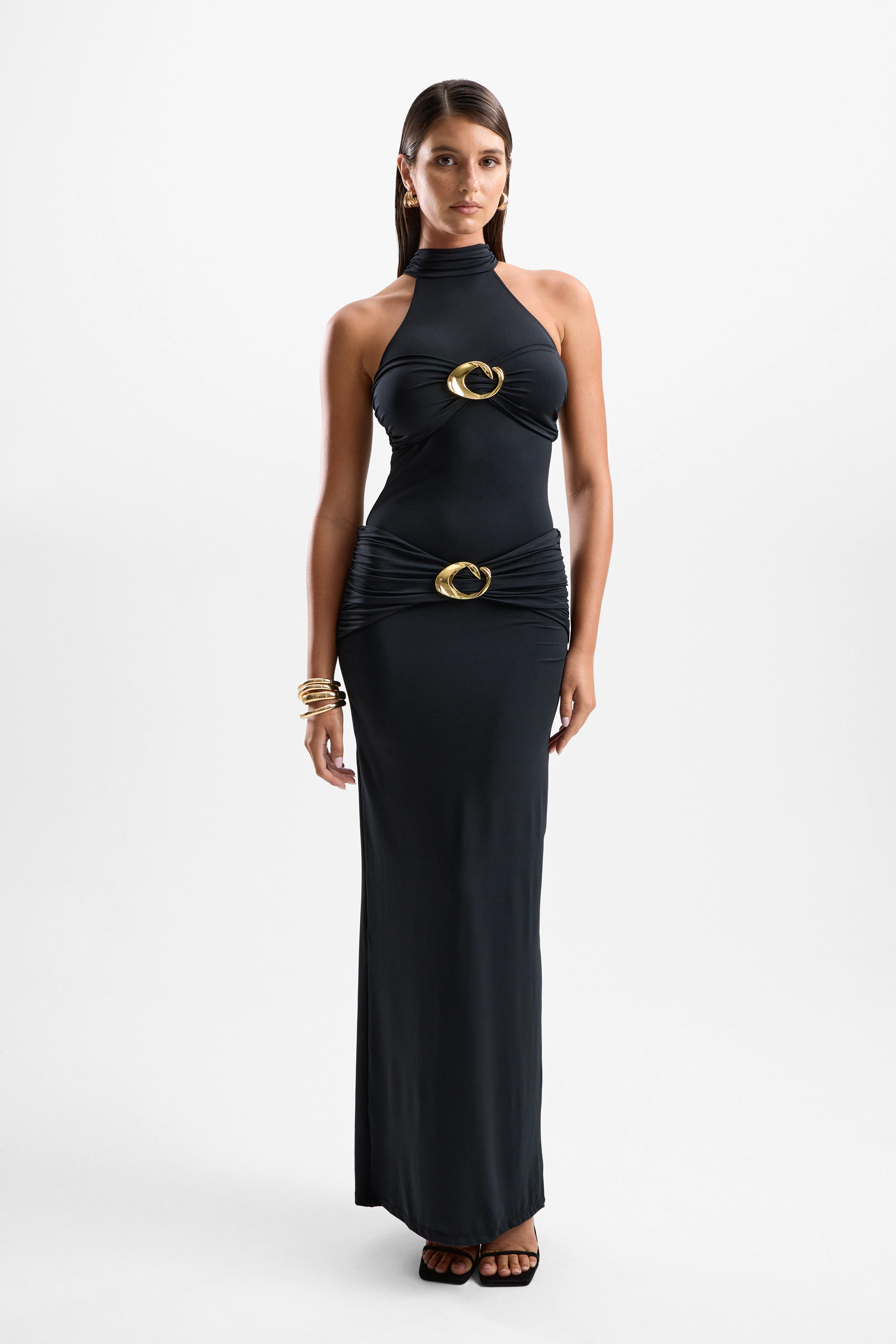 Hevea Halo Maxi Dress - Black
