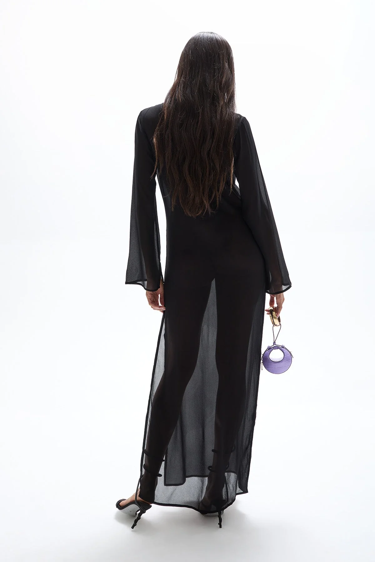 Hotline Butterfly Maxi Dress - Black - Image 3