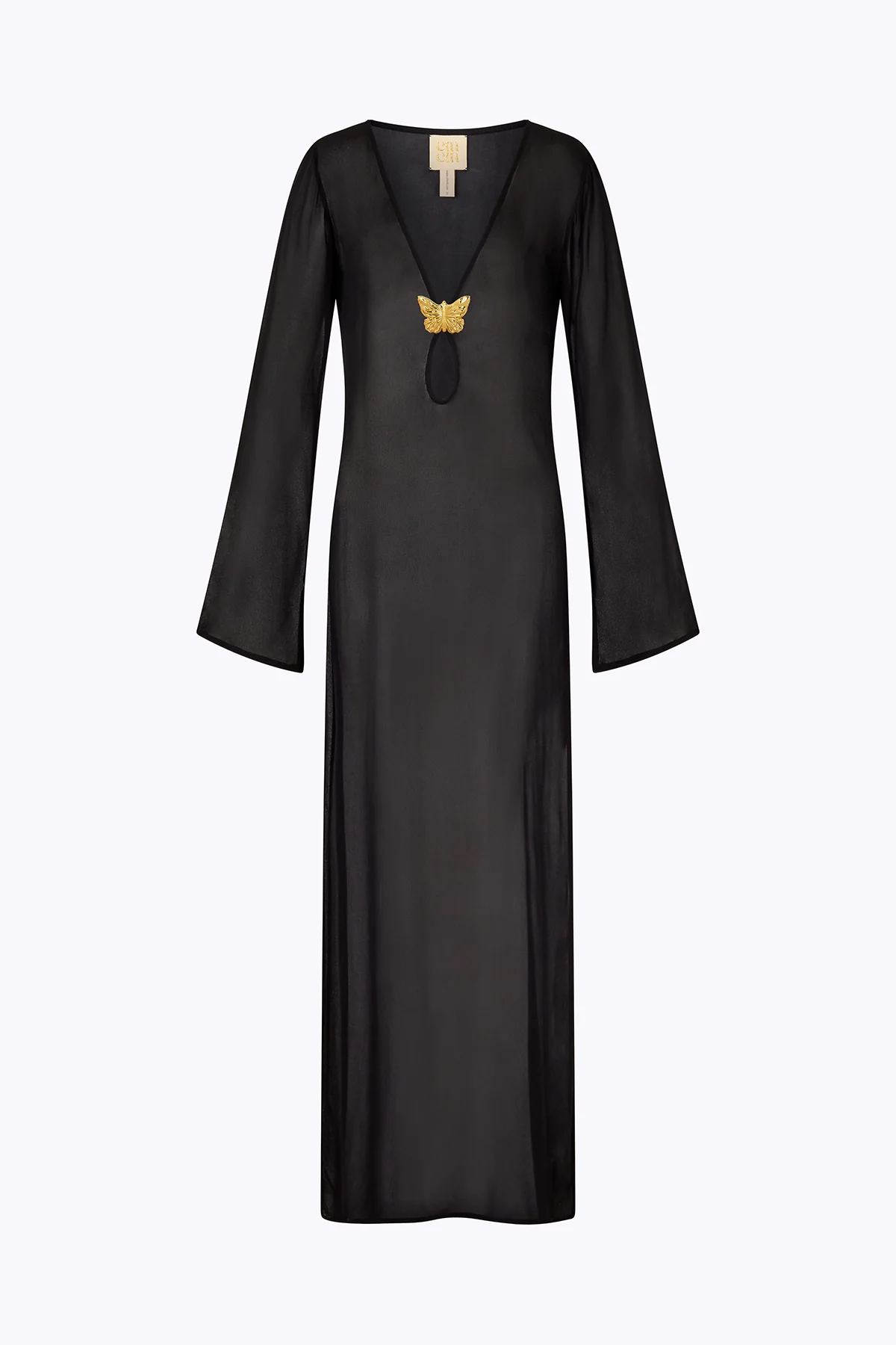 Hotline Butterfly Maxi Dress - Black - Image 4