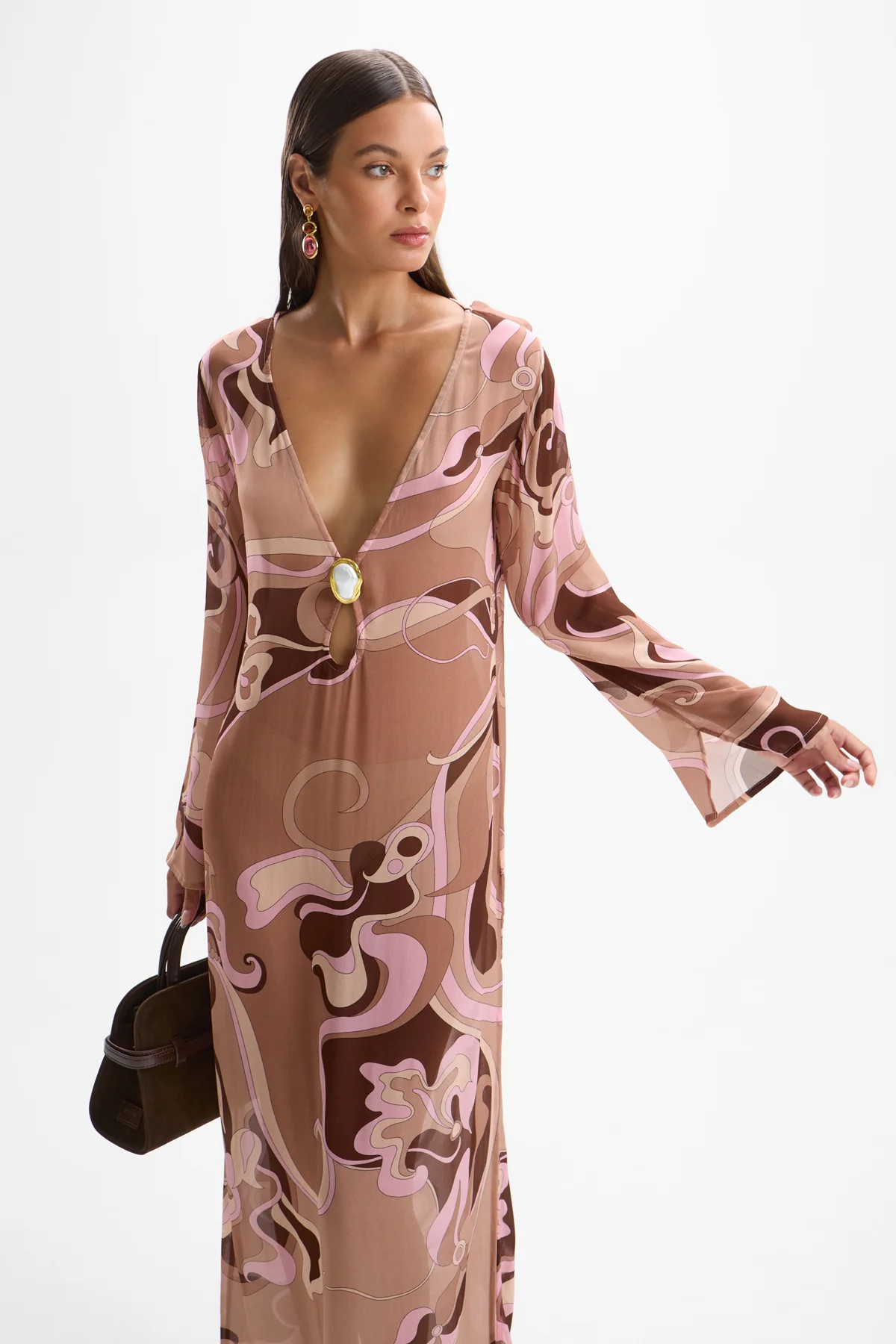 Hotline Moonstone Dress - Deco Mocha - Image 3