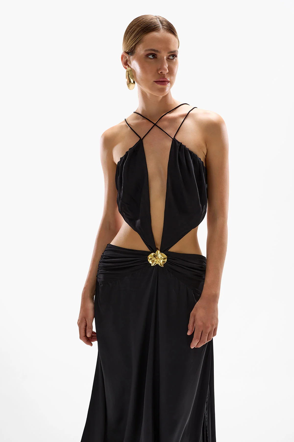 Ivy Orchid Maxi Dress - Black - Image 3
