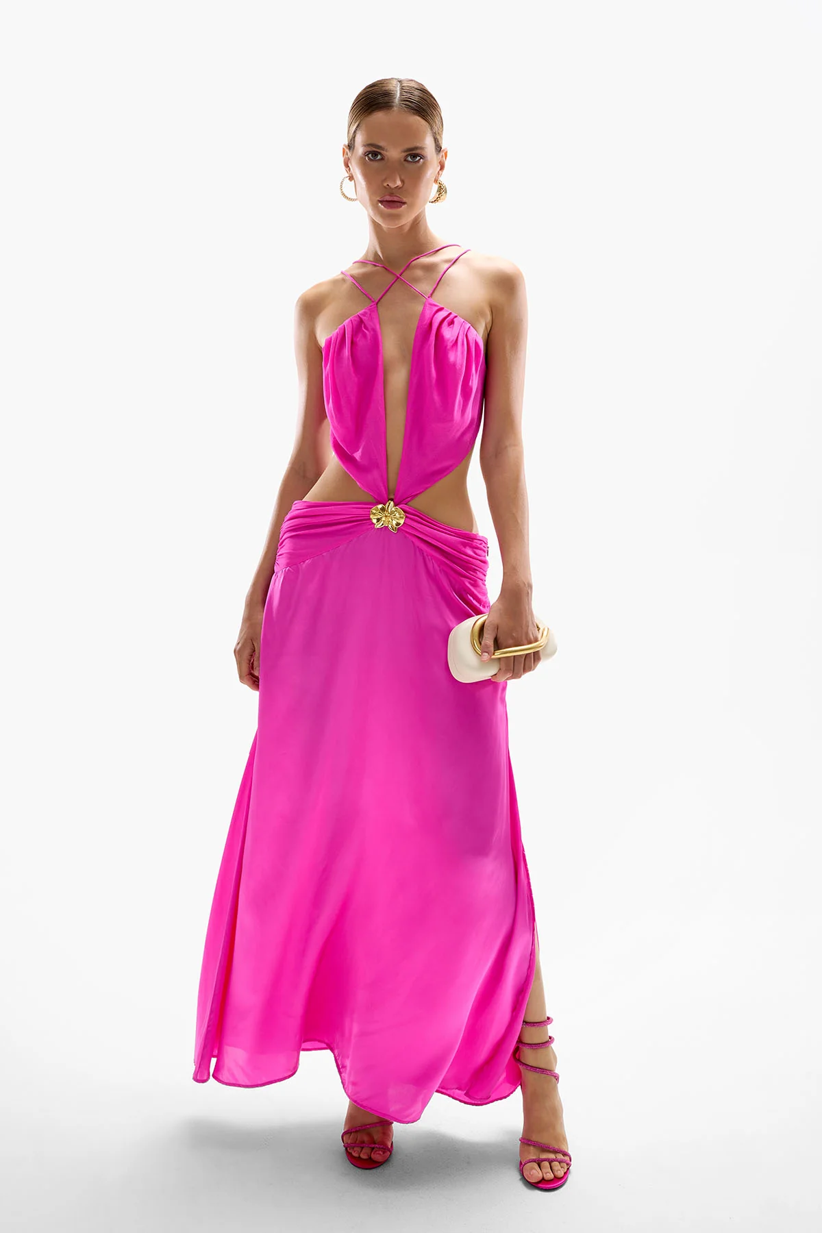 Ivy Orchid Maxi Dress - Fuchsia