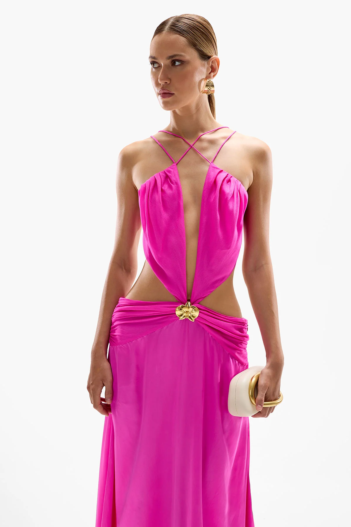 Ivy Orchid Maxi Dress - Fuchsia - Image 2