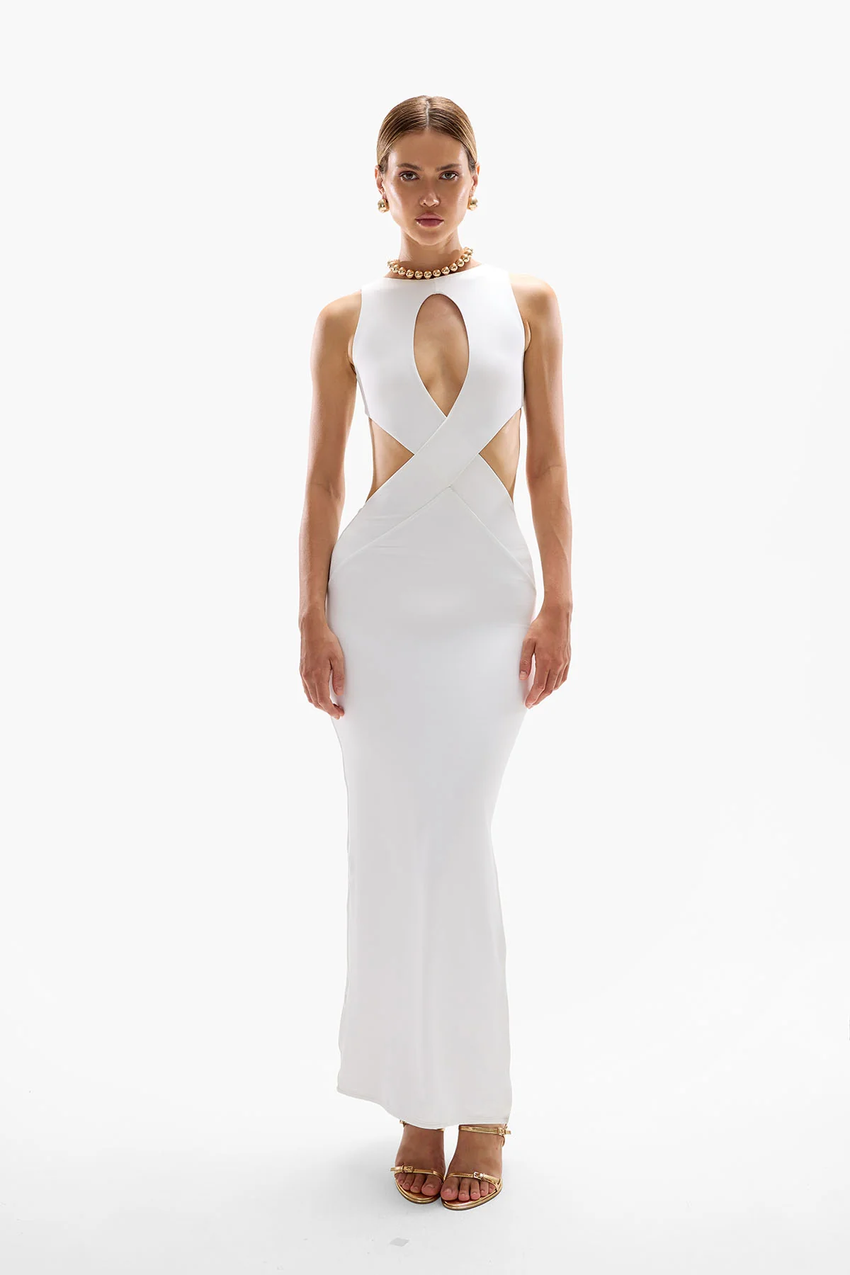 Karma Maxi Dress - Pearl