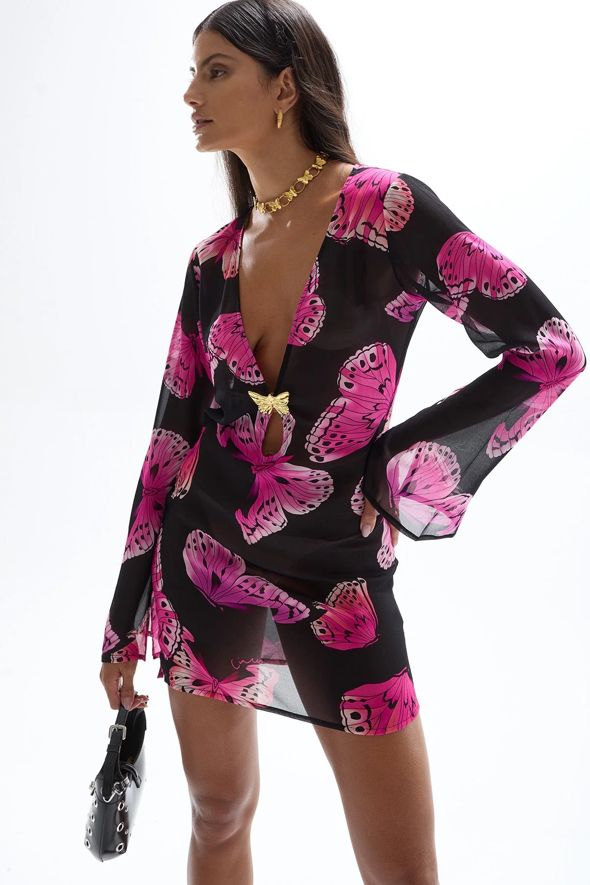 Lulu Butterfly Dress - Monarch - Image 2