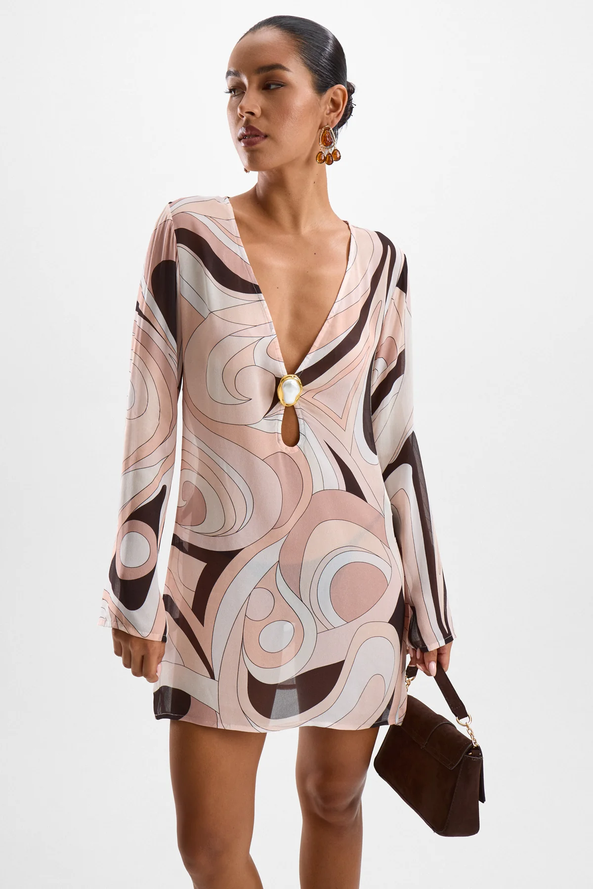 Lulu Moonstone Dress - Mars Beige - Image 4
