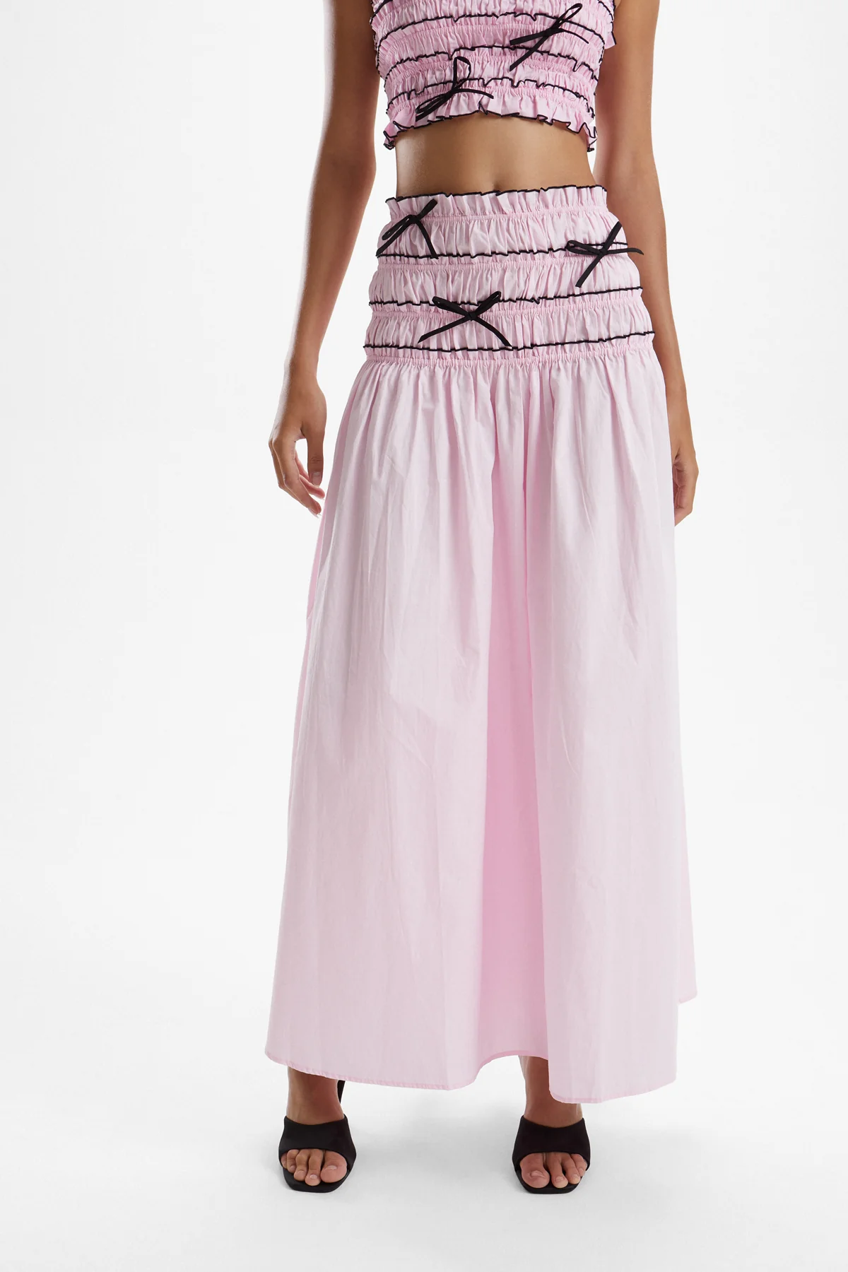 Mademoiselle Shirred Skirt - Ballet Pink - Image 3