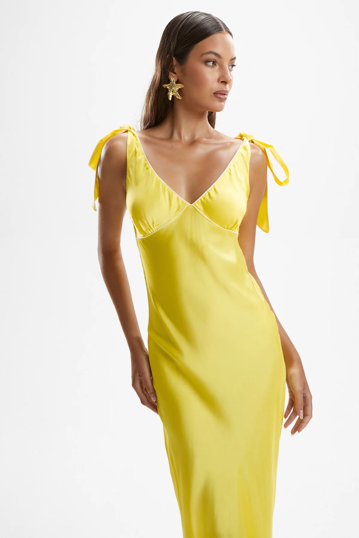 Maison Bow Dress - Lemonade - Image 3