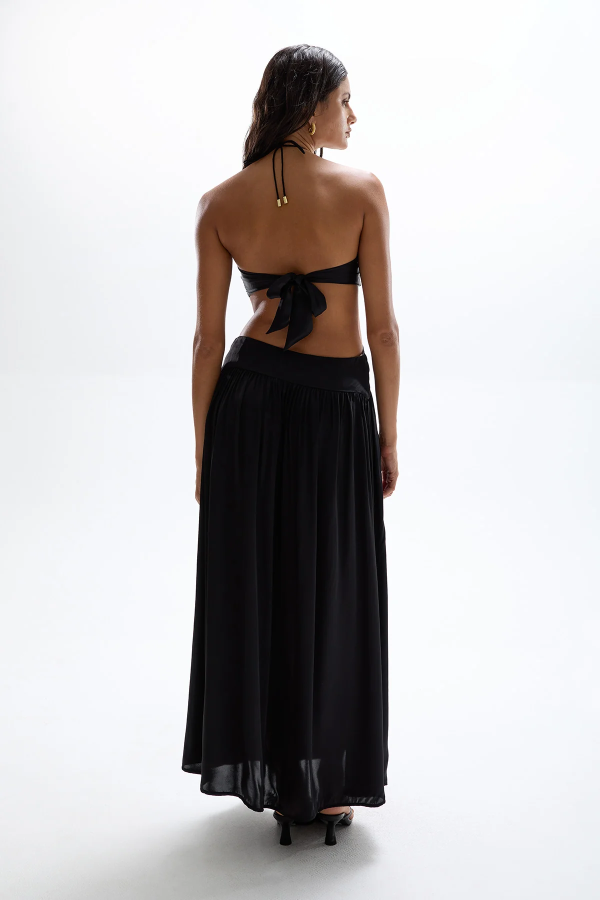 Mila Butterfly Maxi Dress - Black - Image 2