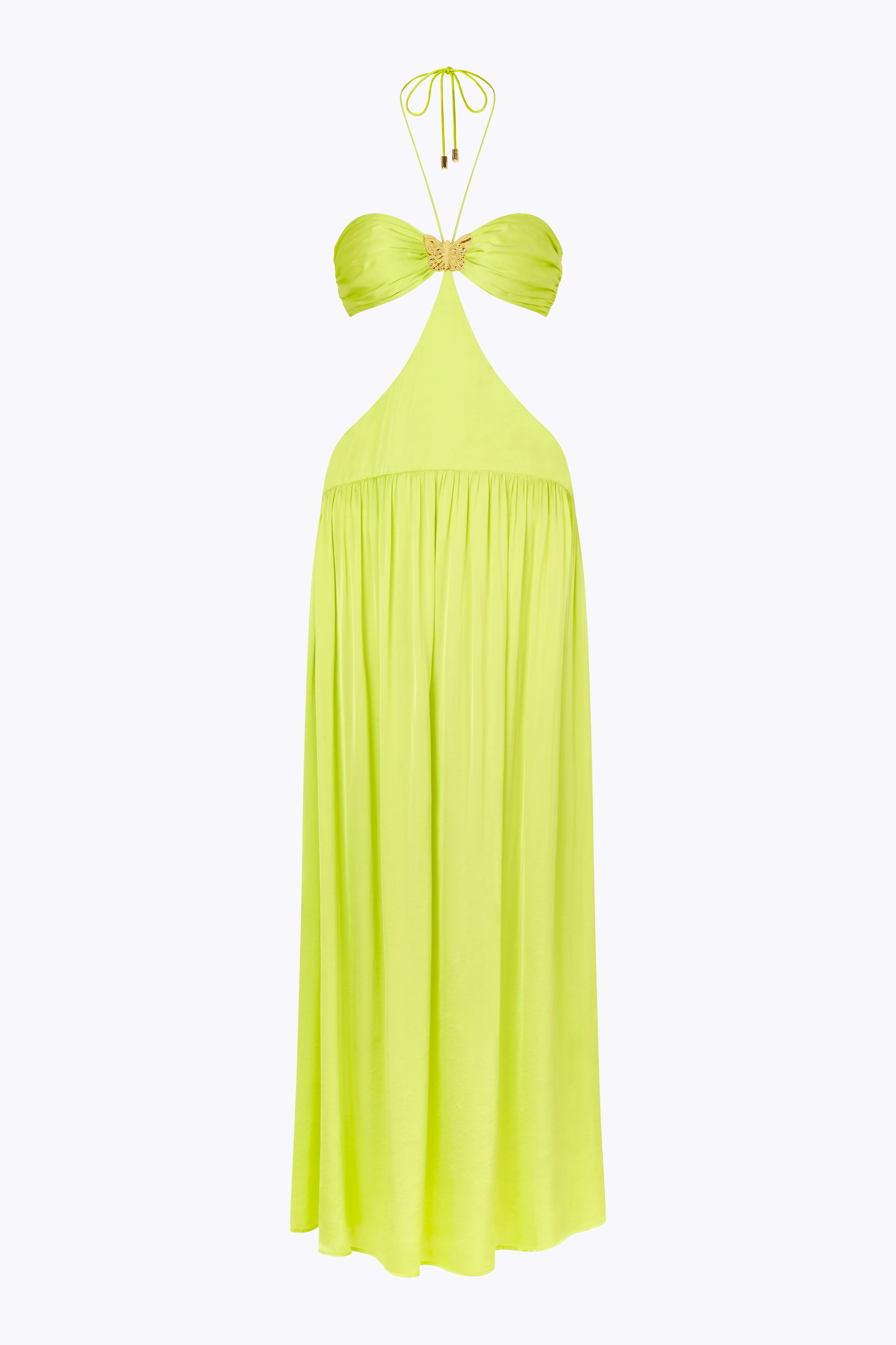 Mila Butterfly Maxi Dress - Citrus - Image 2