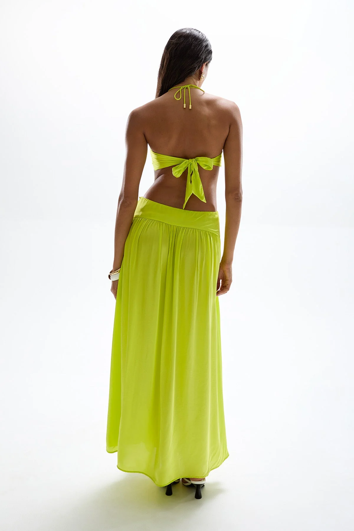 Mila Butterfly Maxi Dress - Citrus - Image 3