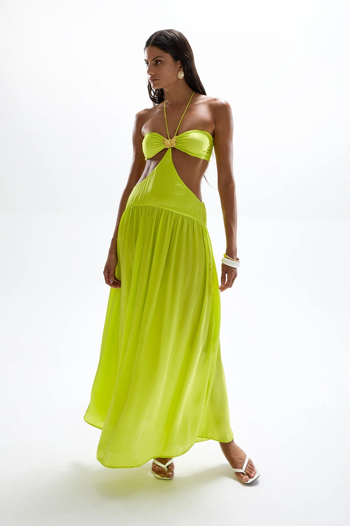 Mila Butterfly Maxi Dress - Citrus - Image 5