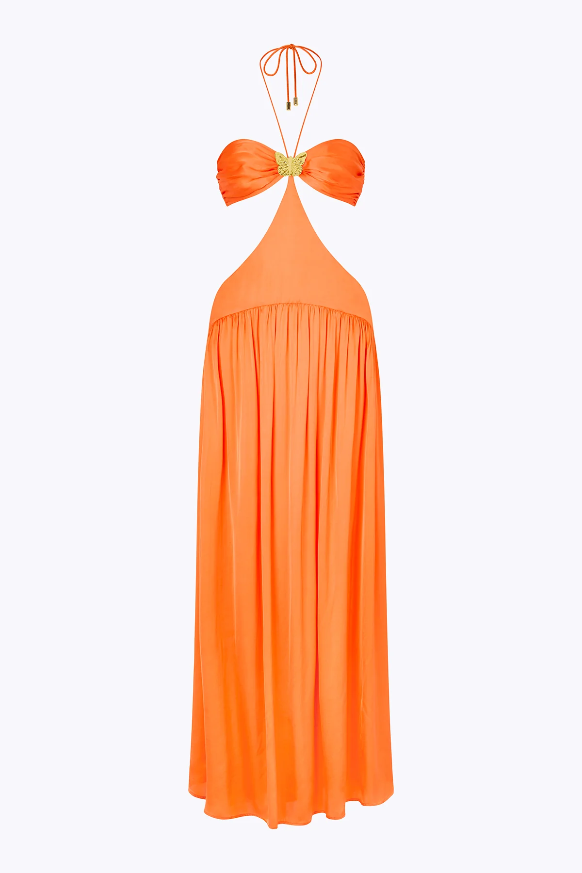 Mila Butterfly Maxi Dress - Orange - Image 2