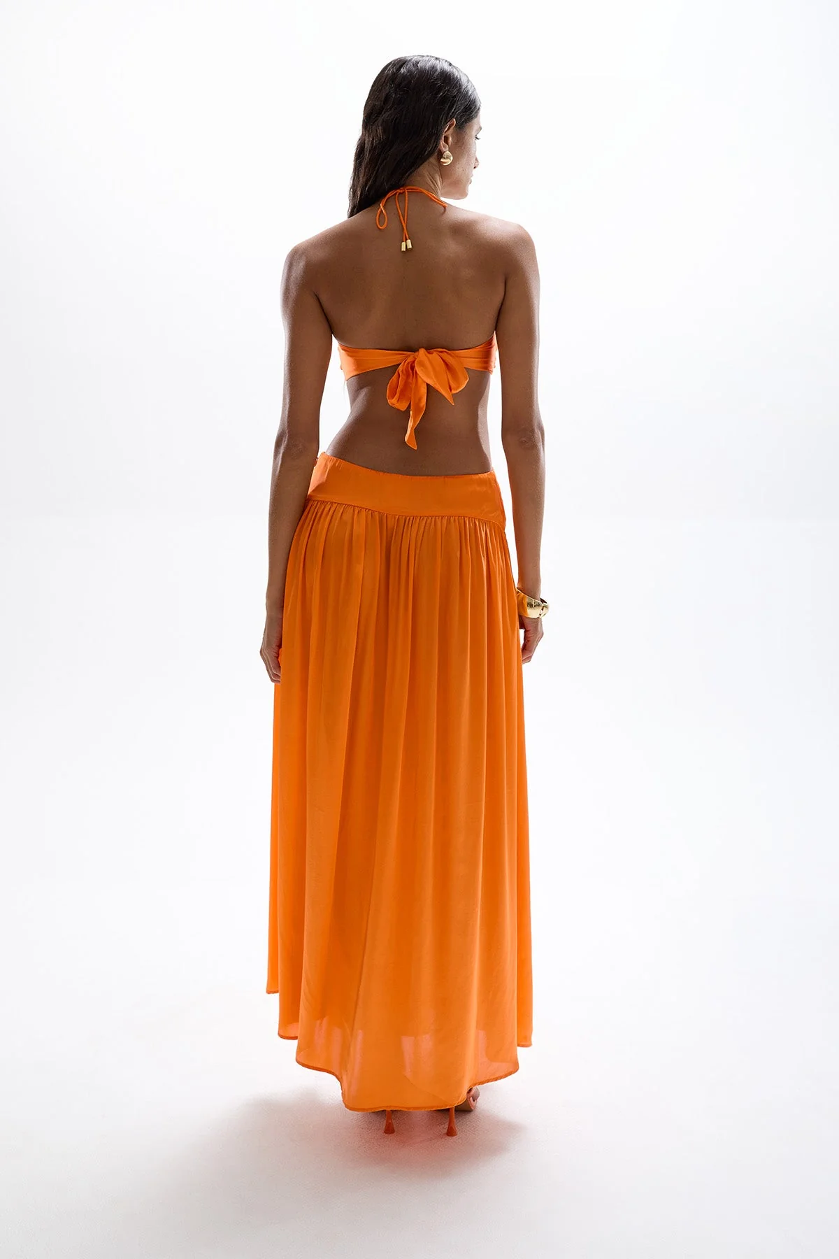 Mila Butterfly Maxi Dress - Orange - Image 4