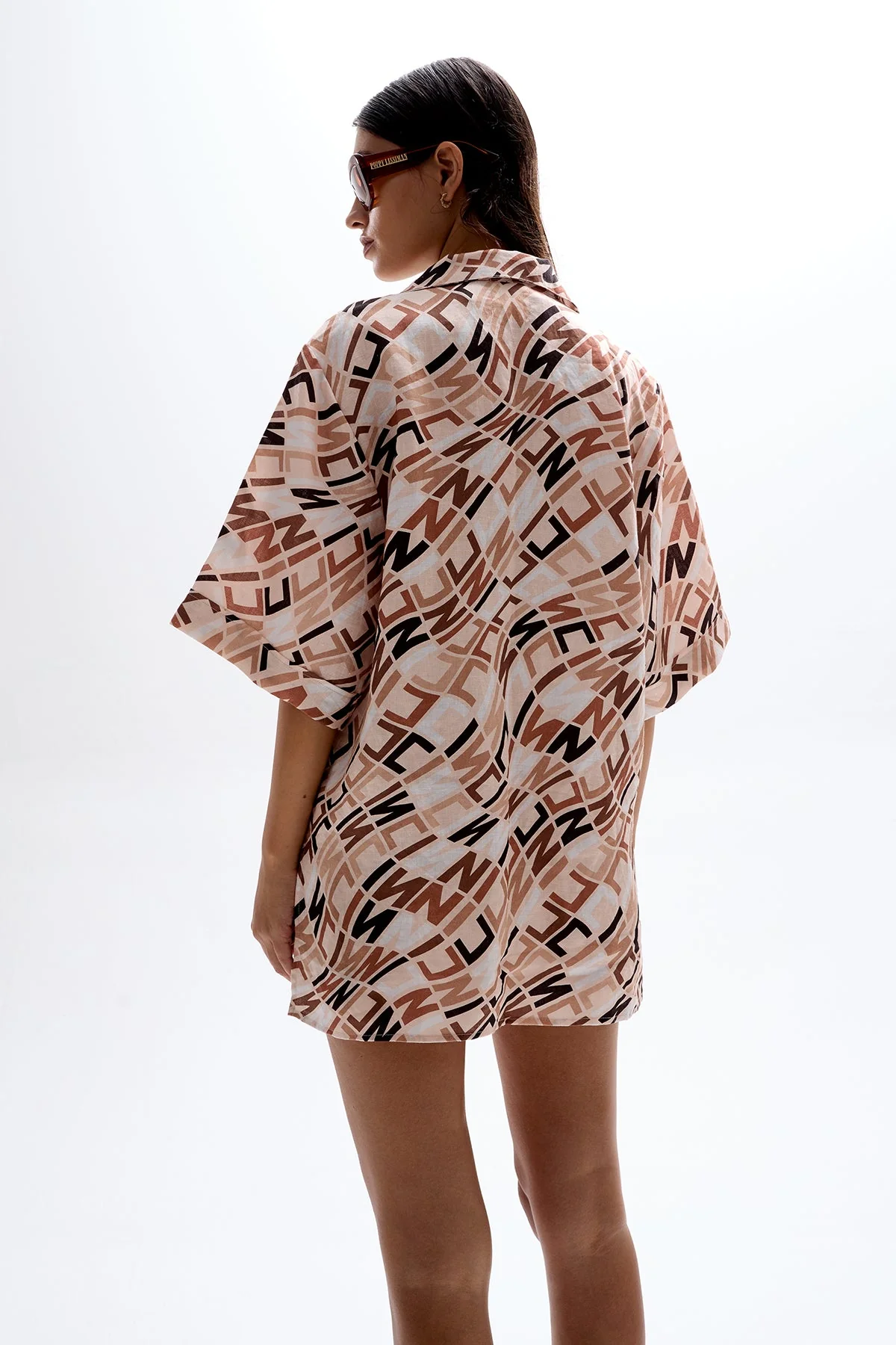 Mirage Bowling Shirt - Monogram Beige - Image 3