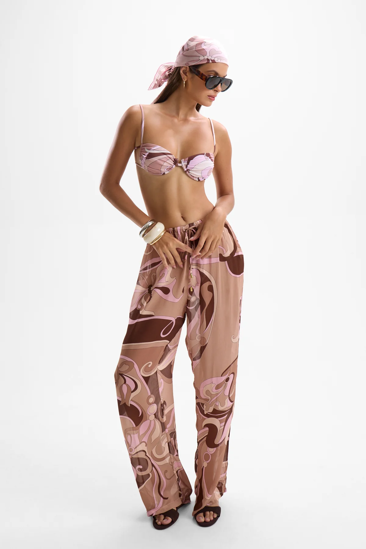 Pisces Ruched Bra - Deco Mocha - Image 4