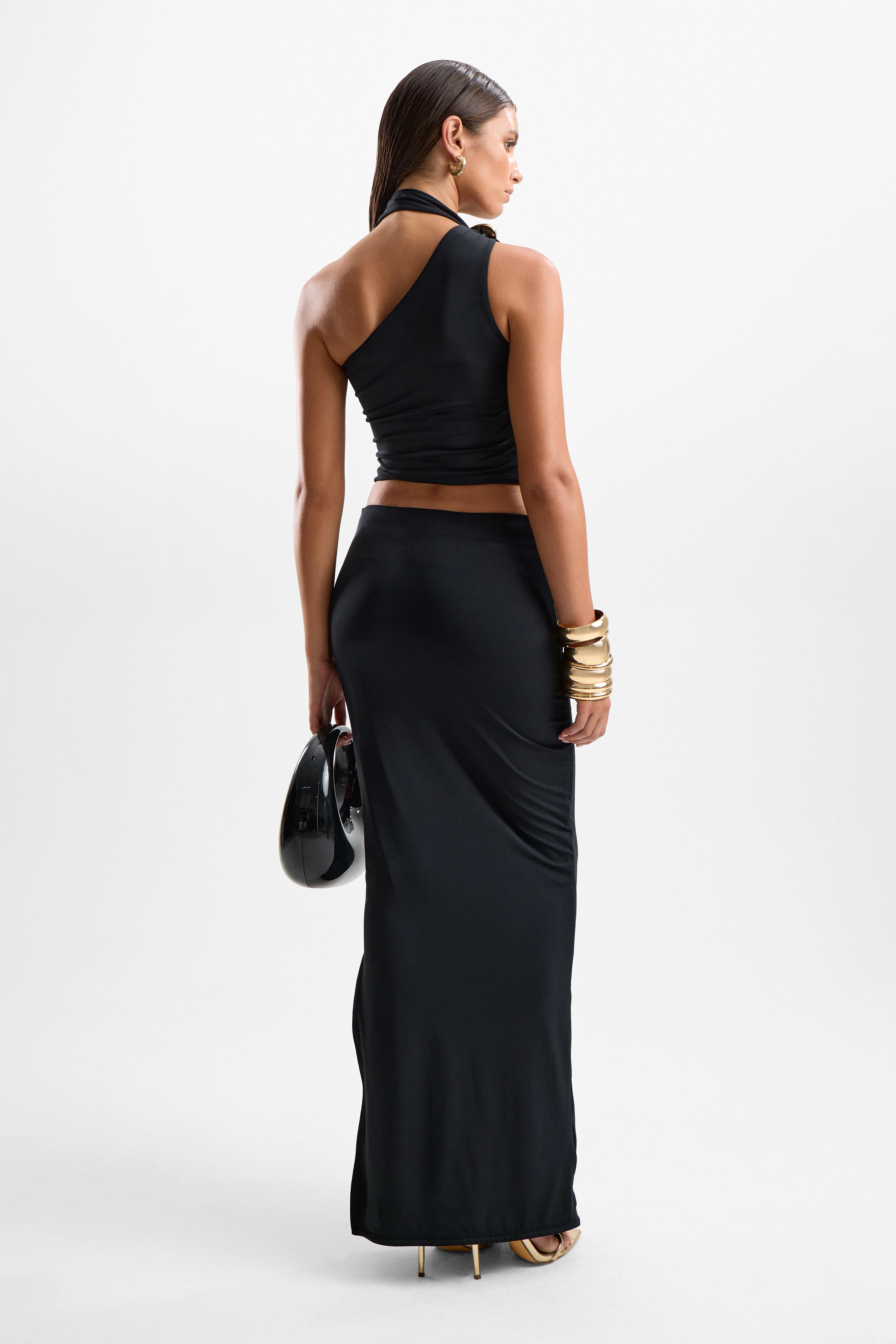 Reverie Halo Maxi Skirt - Black - Image 2