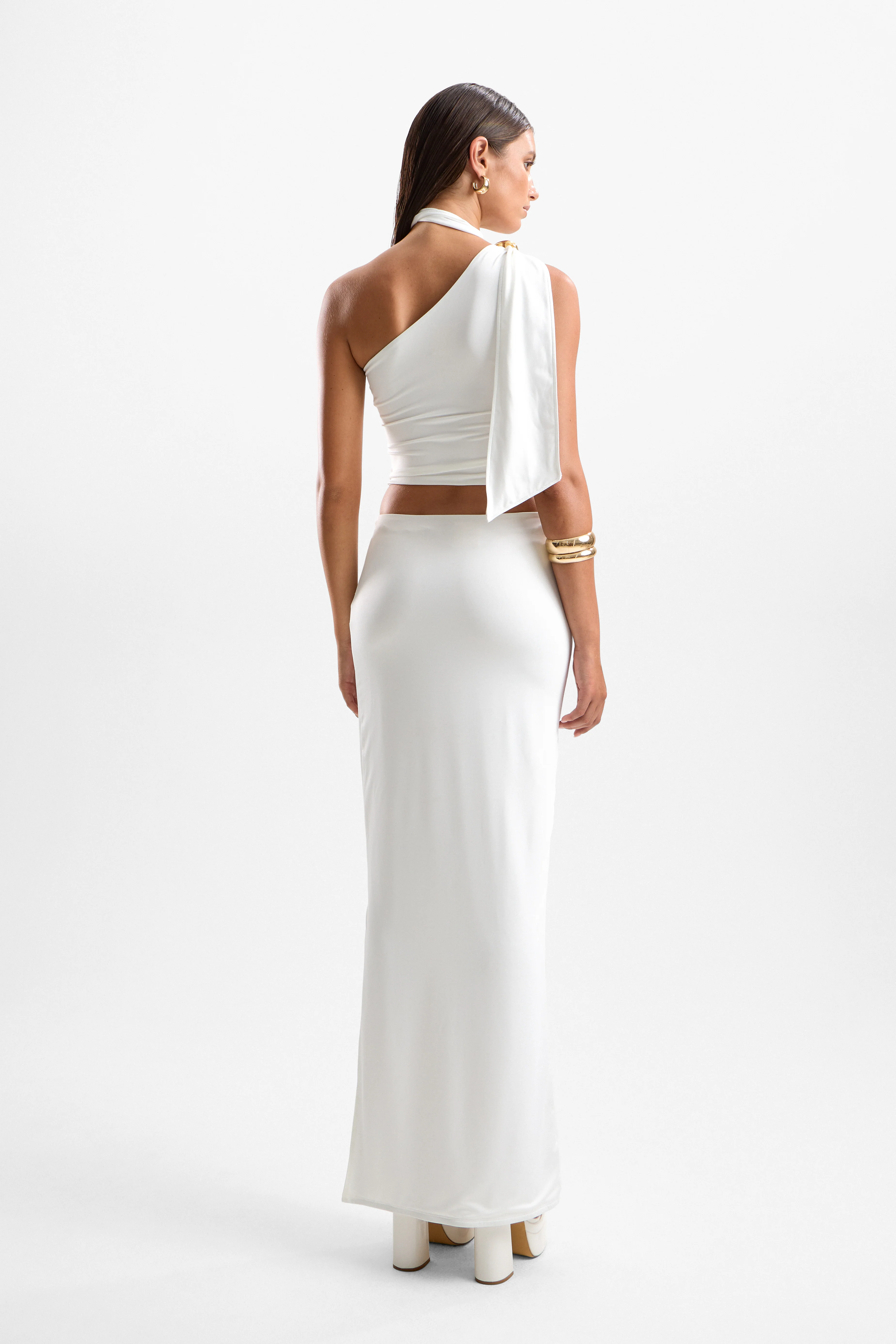 Reverie Halo Maxi Skirt - Pearl - Image 2
