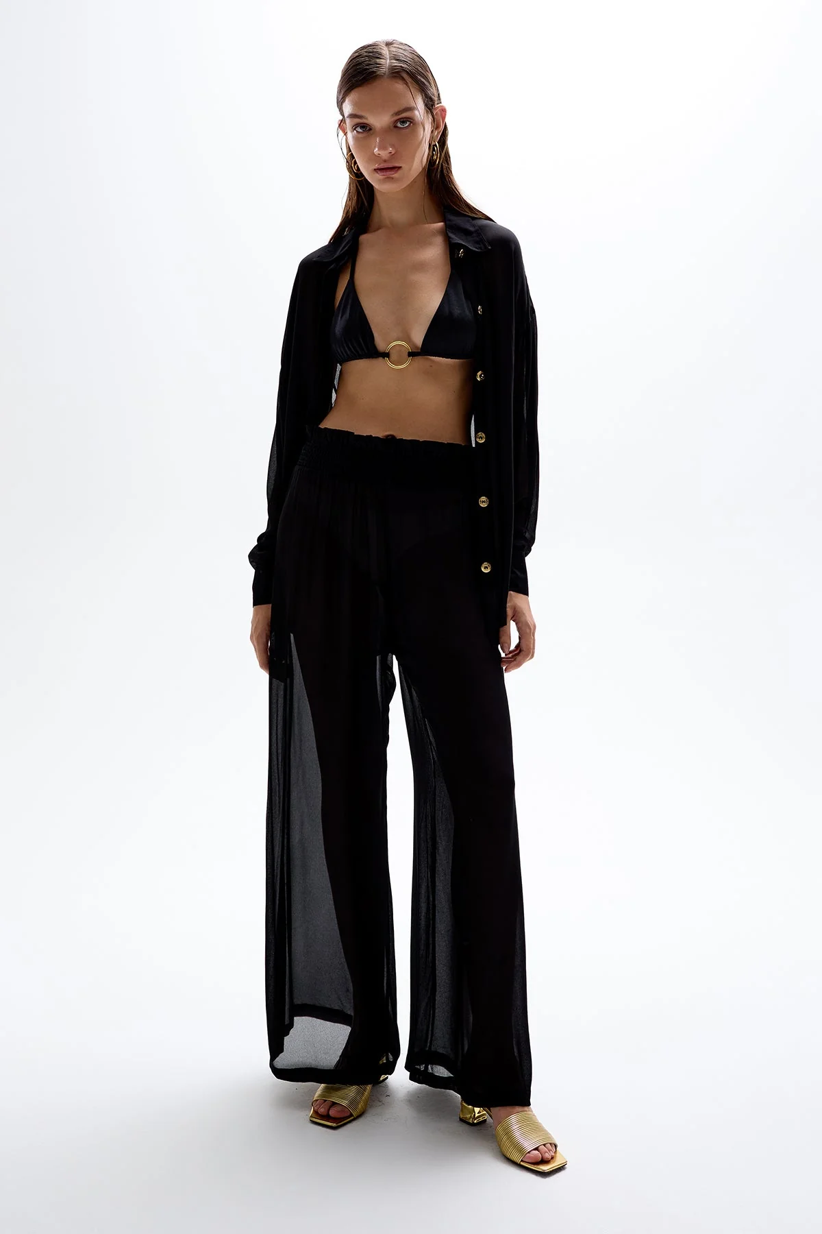 Solace Button Up Shirt - Black - Image 4