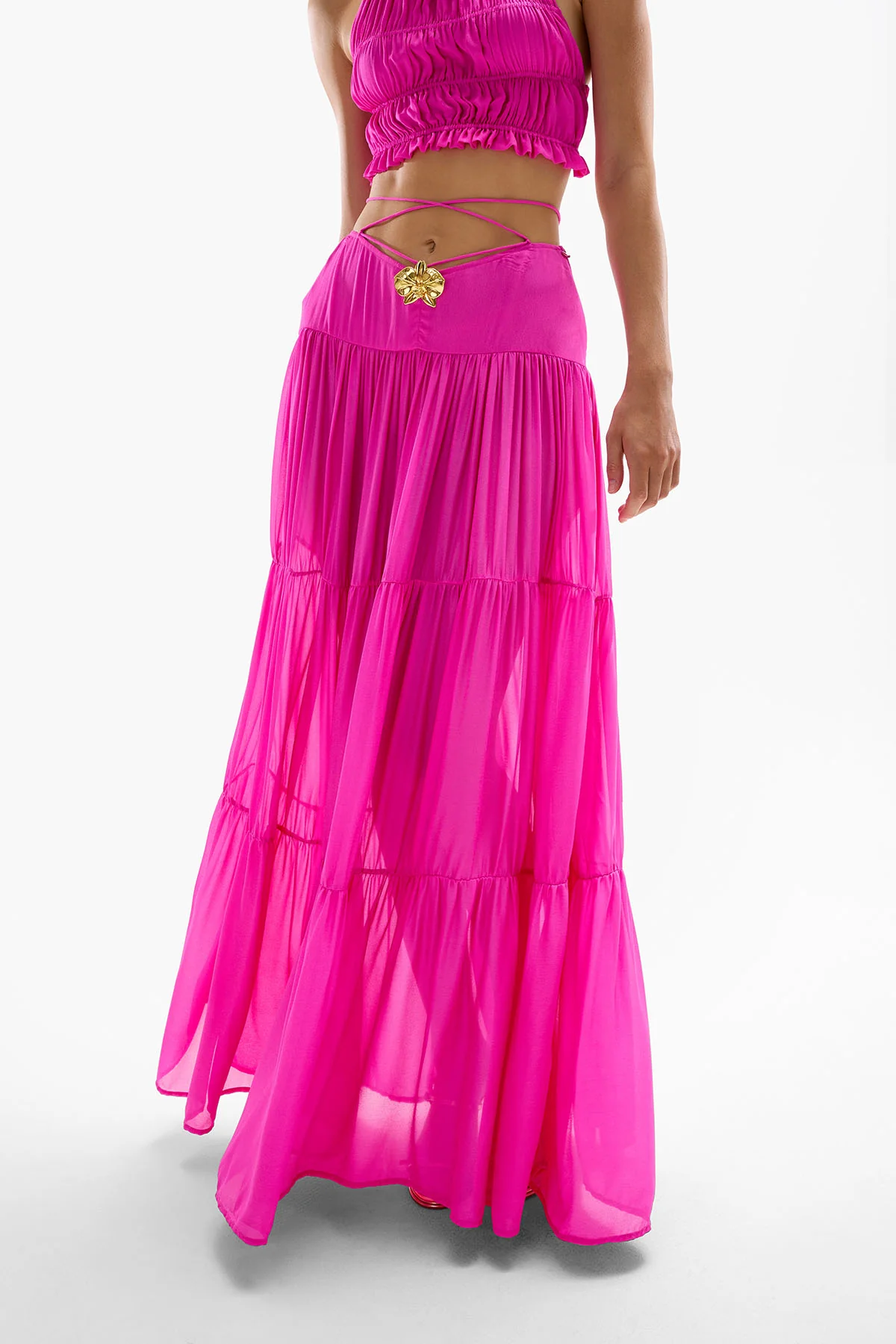Song Orchid Skirt - Fuchsia - Image 3