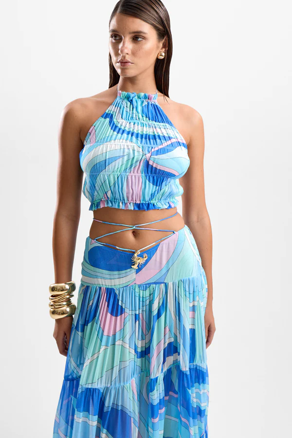 Spice Ruched Top - Dolce Blue - Image 3