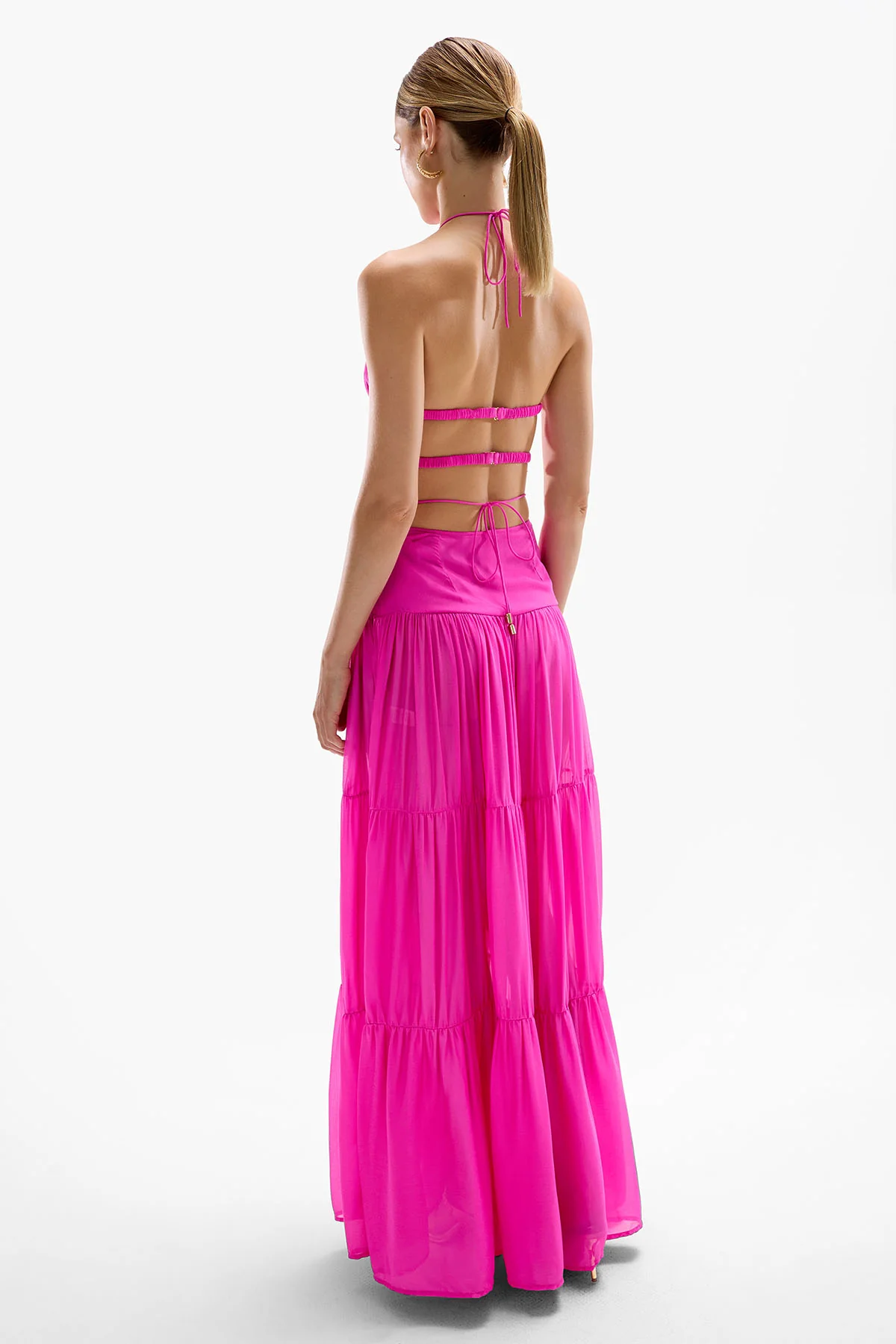 Spice Ruched Top - Fuchsia - Image 3