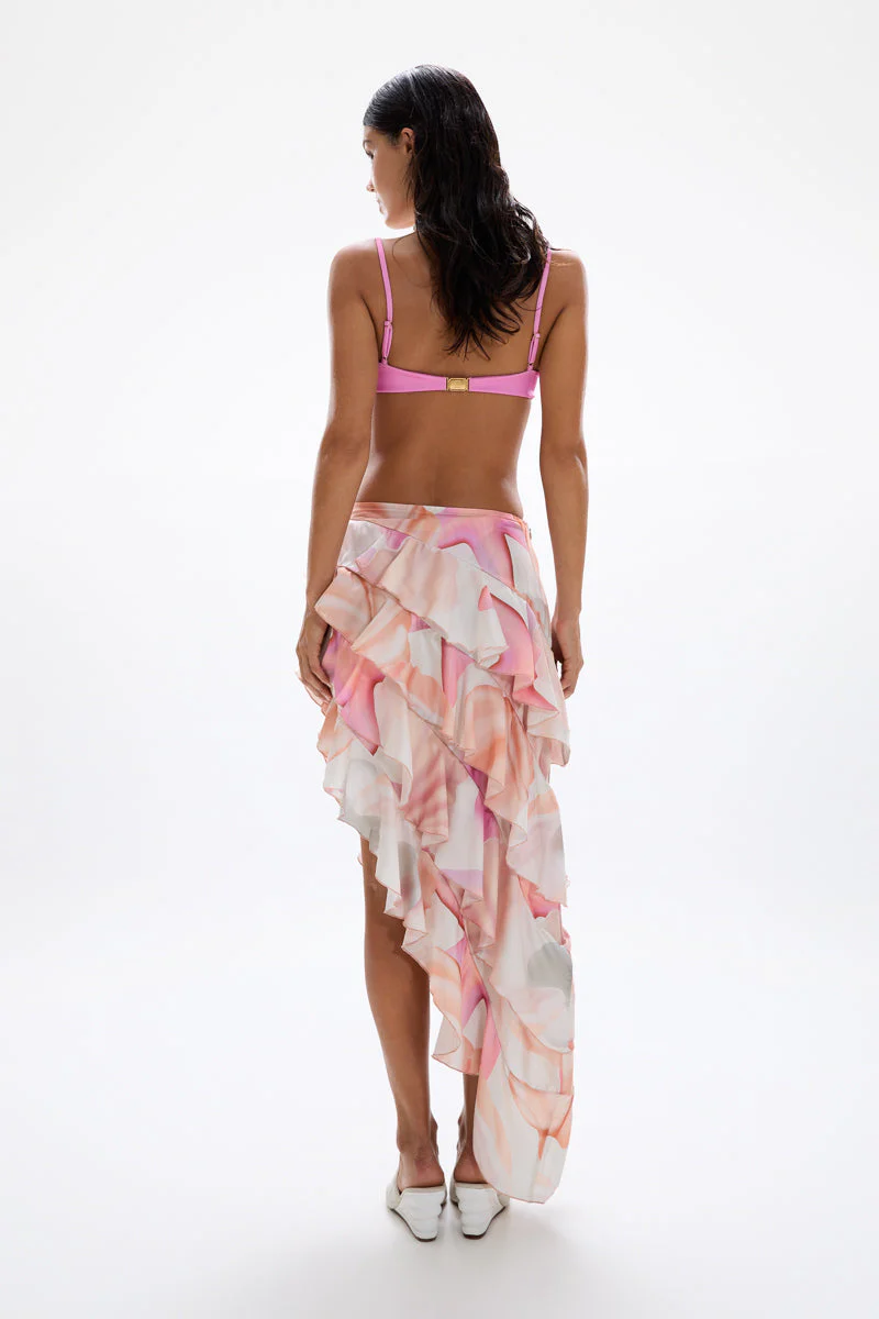 Spiral Ruffle Skirt - Tahiti Pink - Image 5
