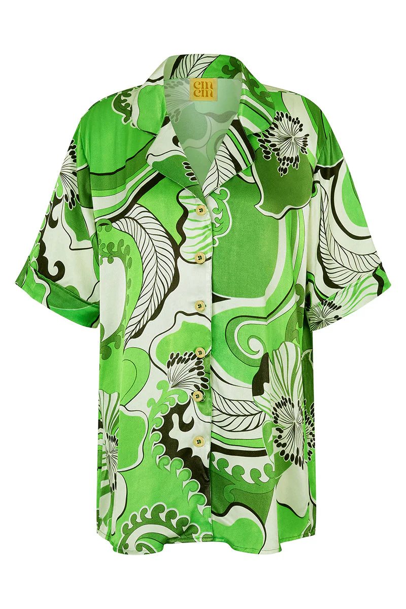 Troppo Bowling Shirt - Fern - Image 2