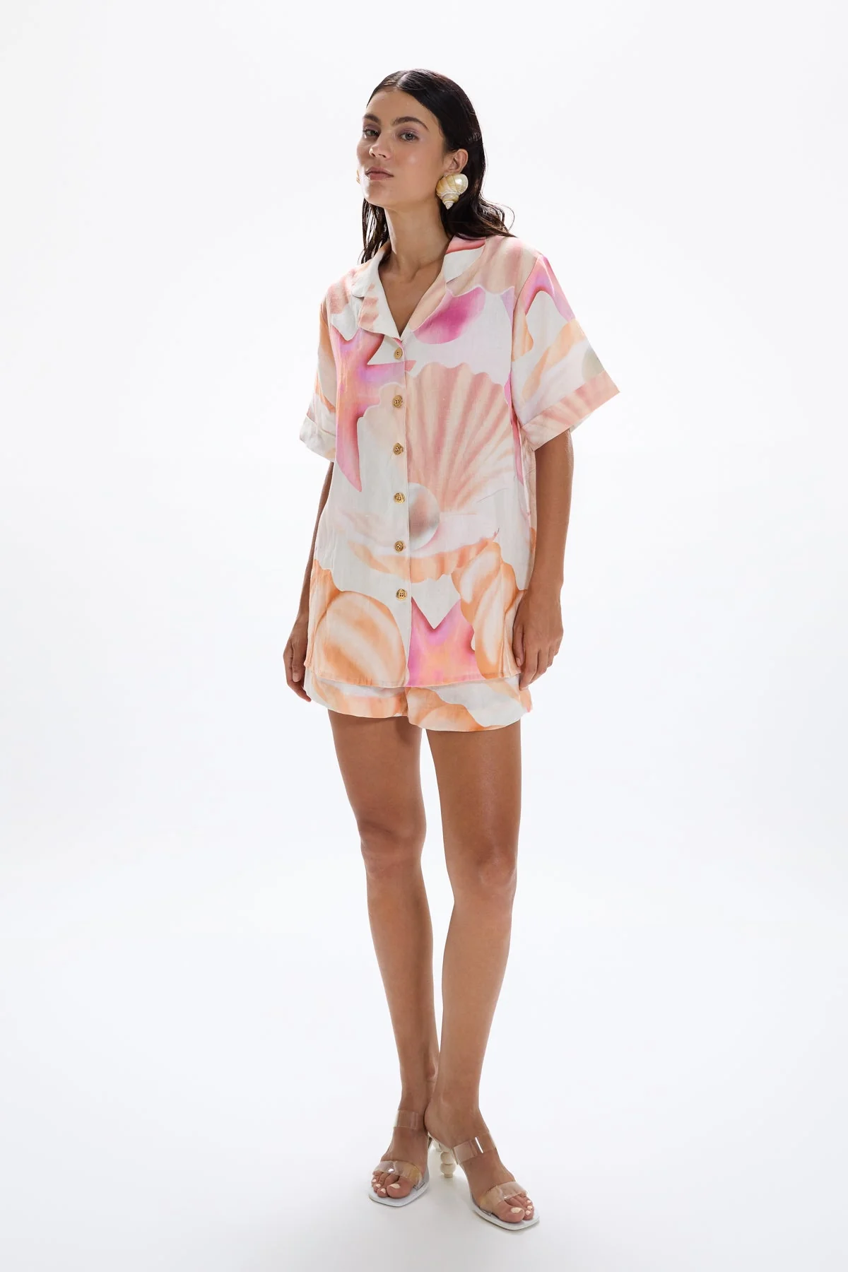 Troppo Bowling Shirt - Tahiti Pink - Image 4