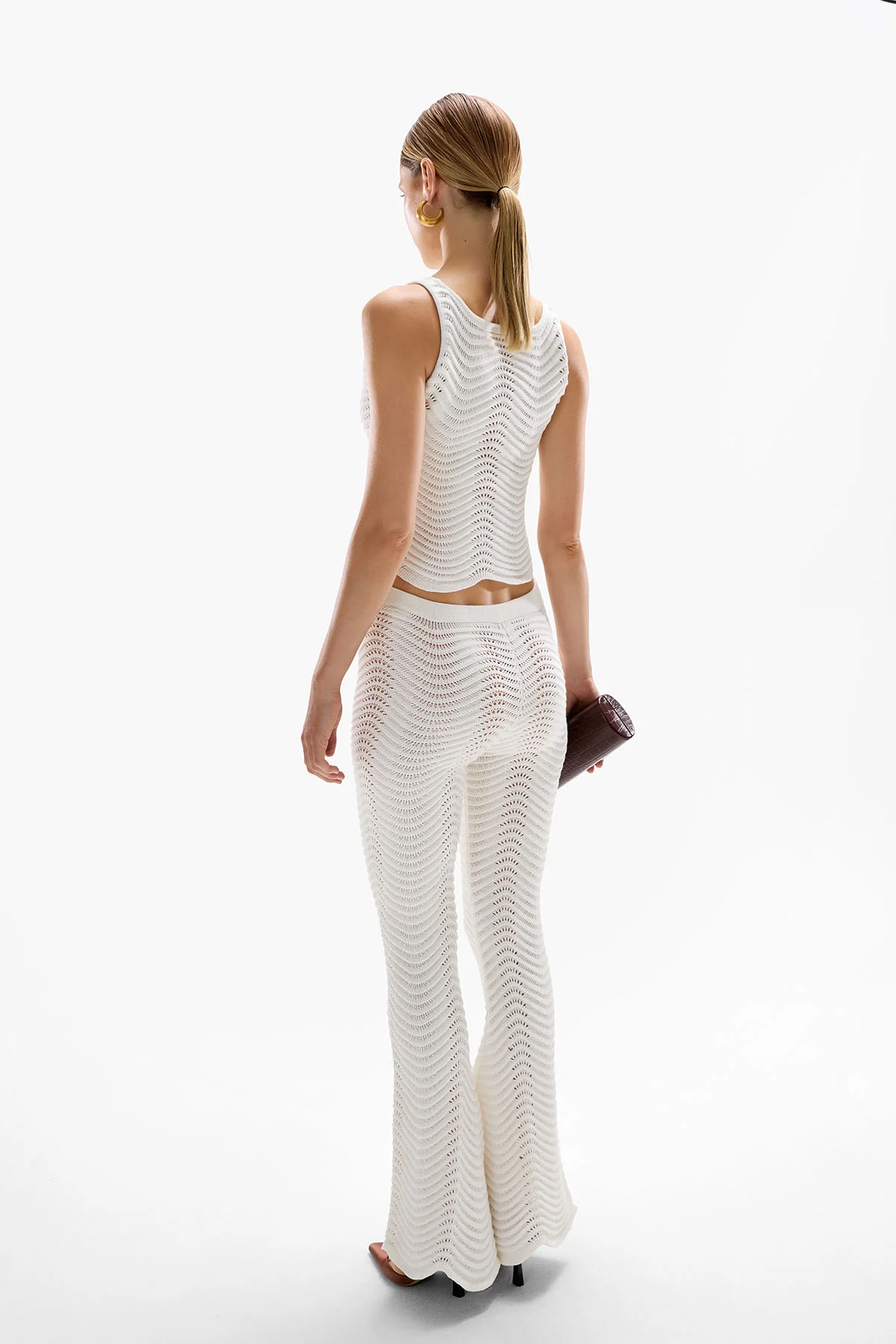 Ursula Knit Pants - Pearl - Image 3