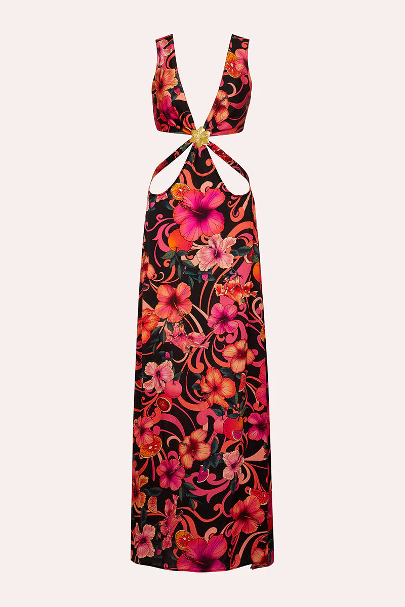Vega Maxi Dress - Hibiscus Pink - Image 4