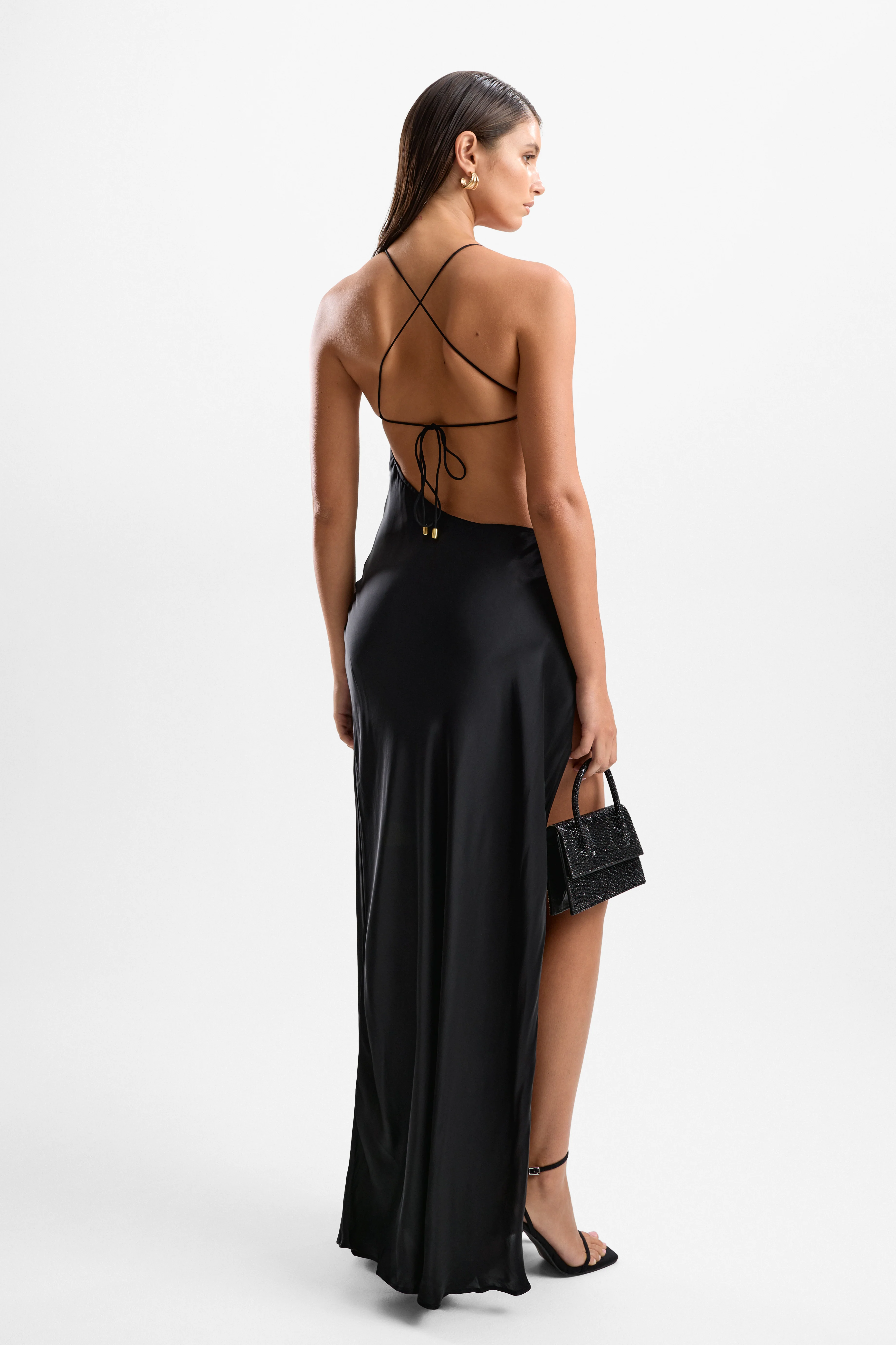 Villa Lobster Maxi Dress - Black - Image 2